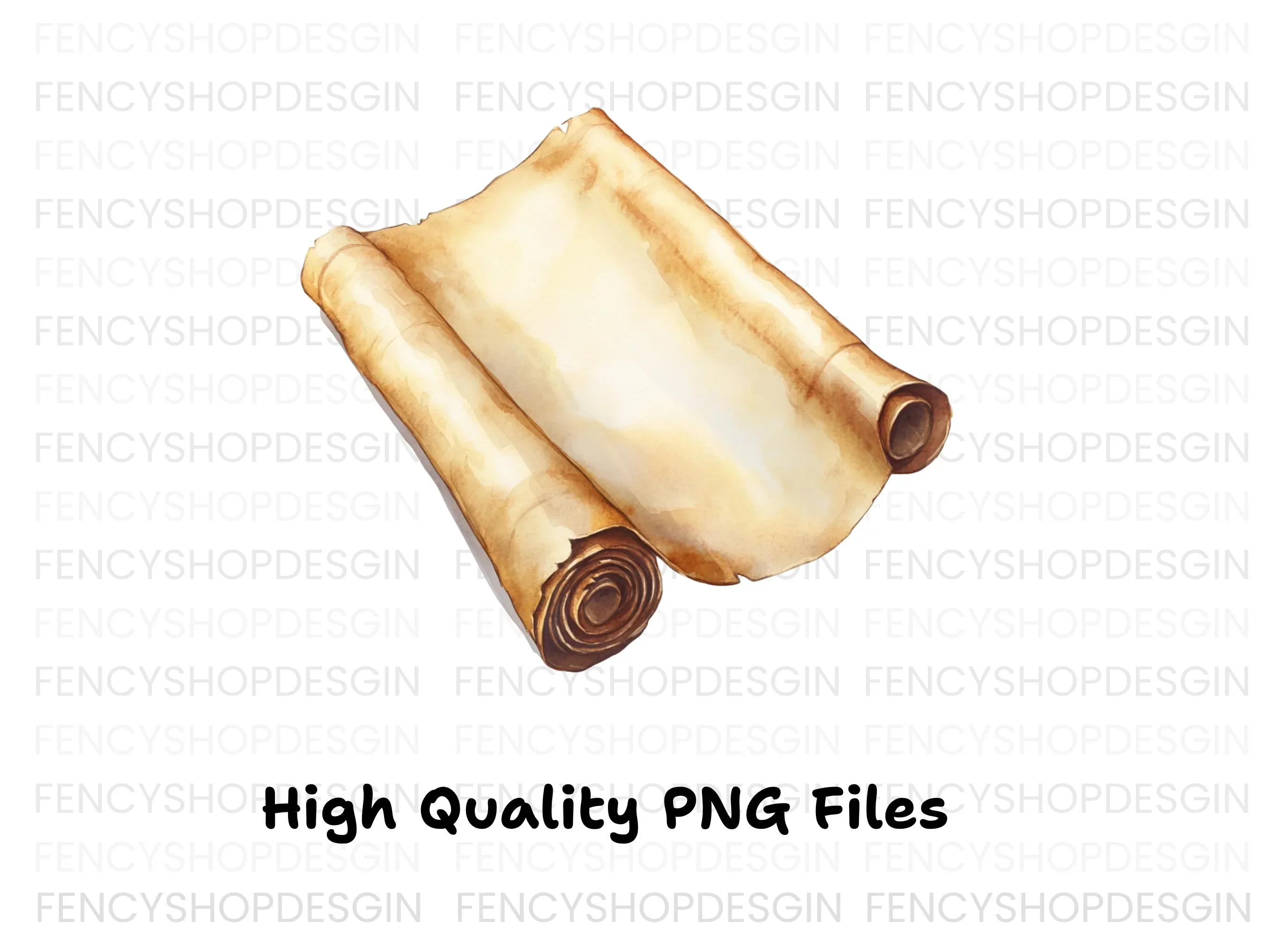 Vintage Scroll Illustration Clipart Bundle - Image 3