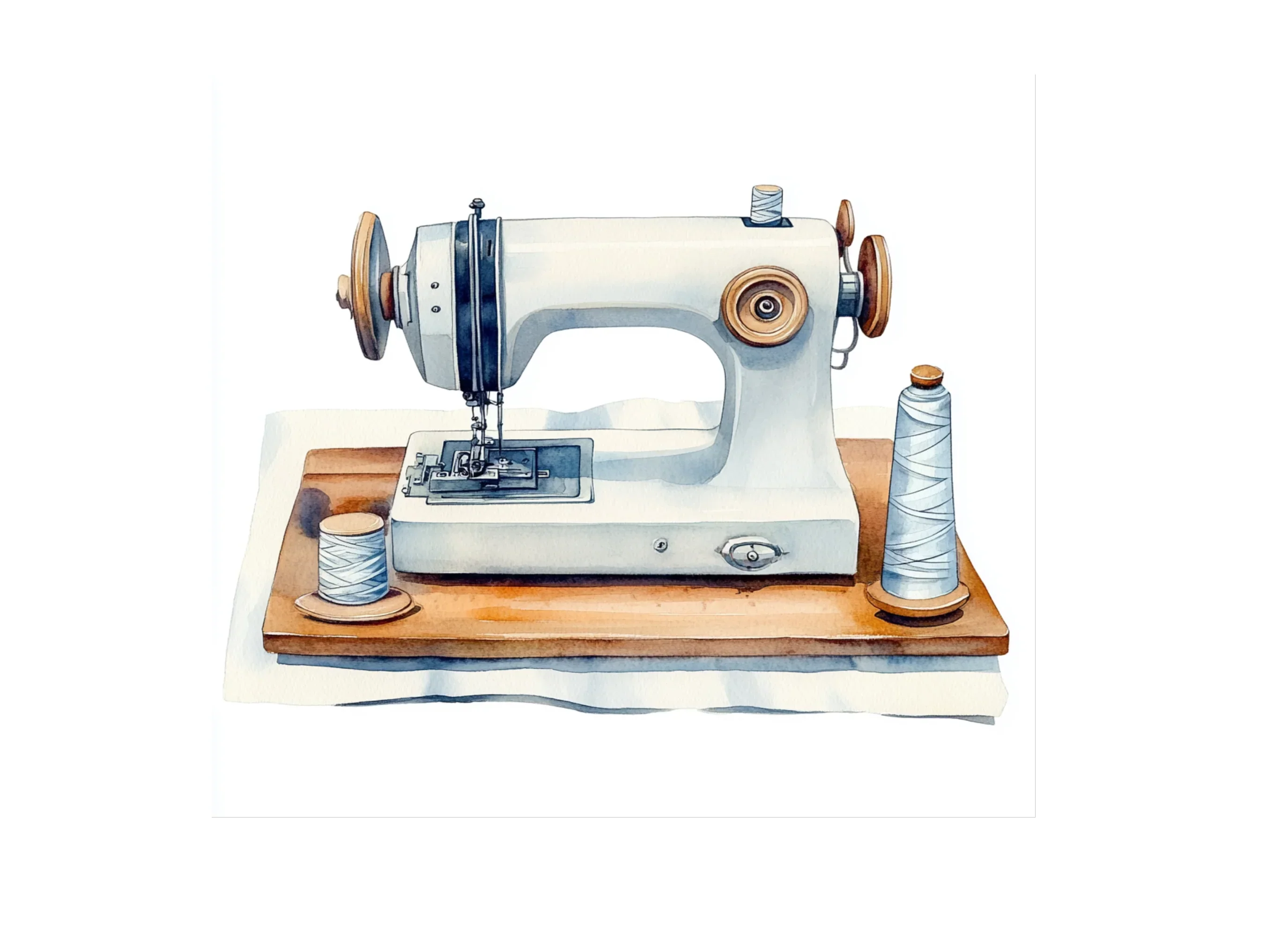 Vintage Sewing Machine Clipart Bundle - Image 2