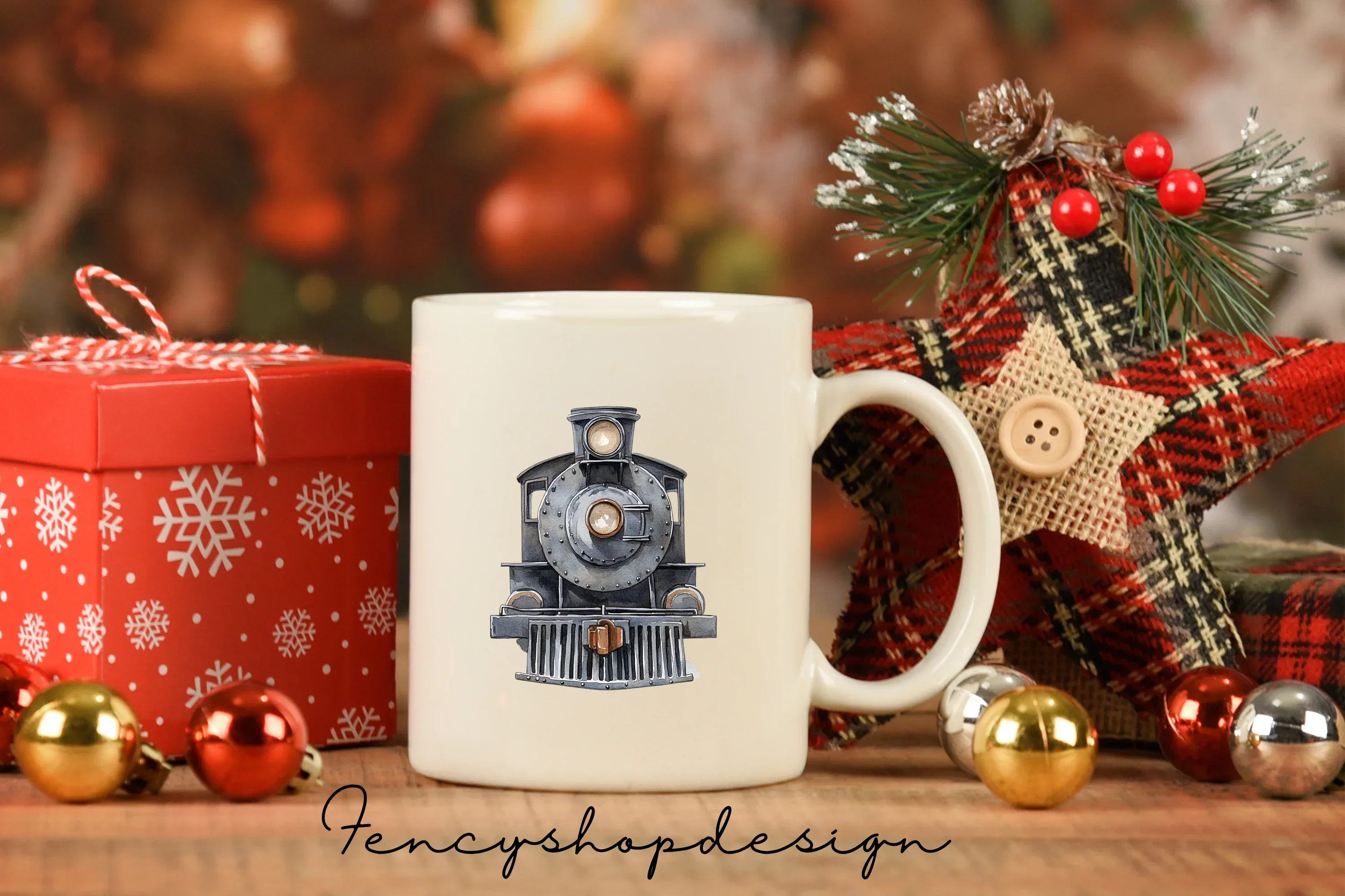 Vintage Steam Train Clipart Bundle - Image 7