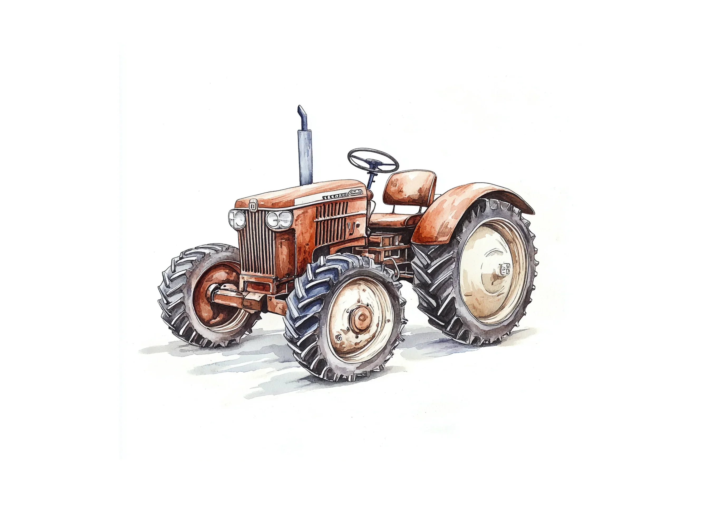 Vintage Tractor Clipart Bundle - Image 2
