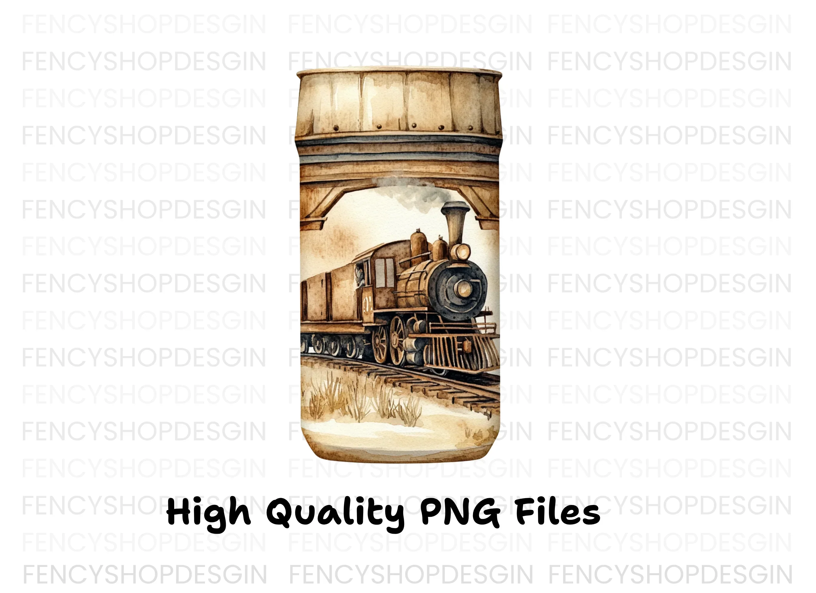 Vintage Train Clipart Bundle - Image 3