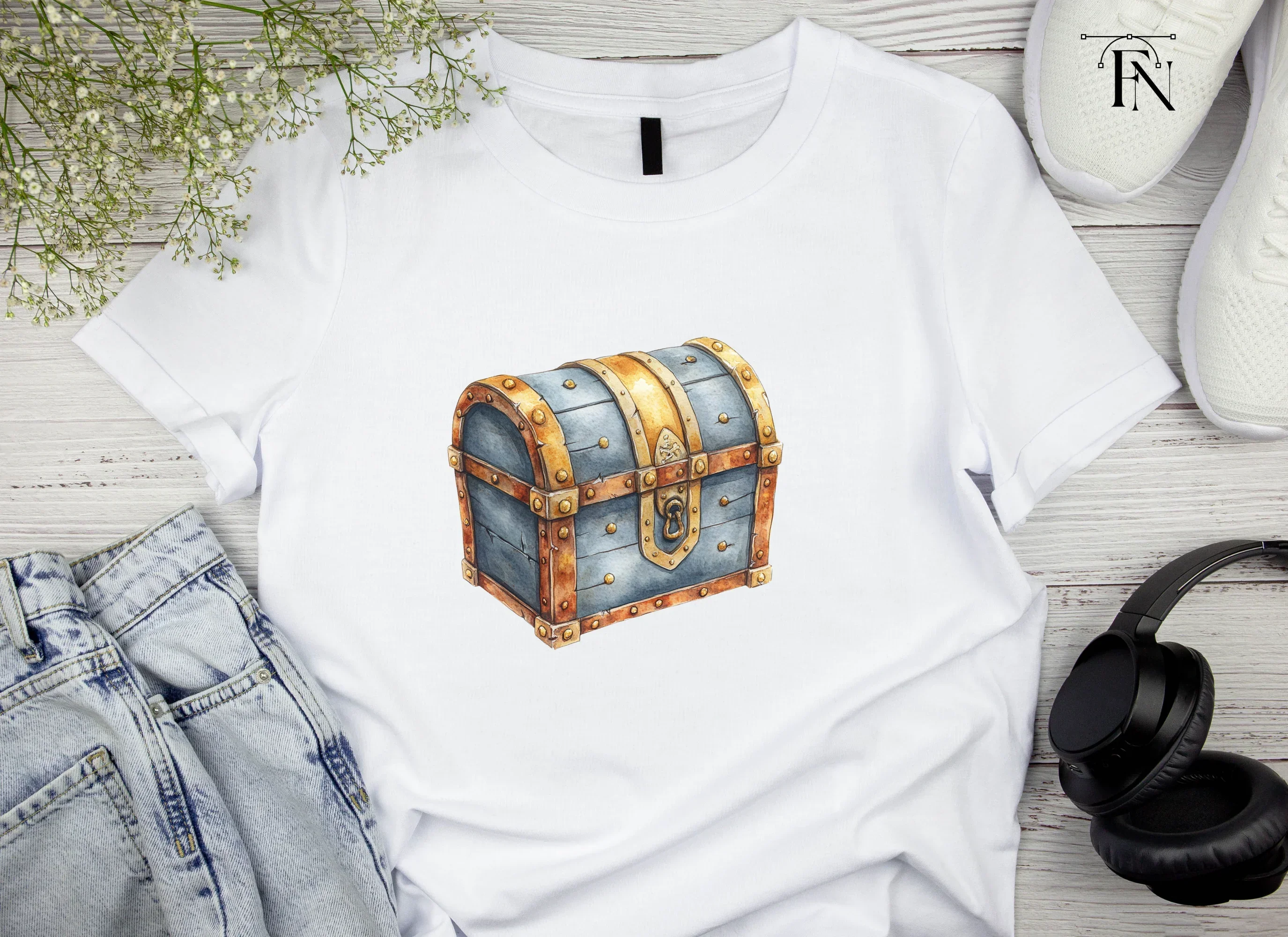 Vintage Treasure Chest Clipart Bundle - Image 4