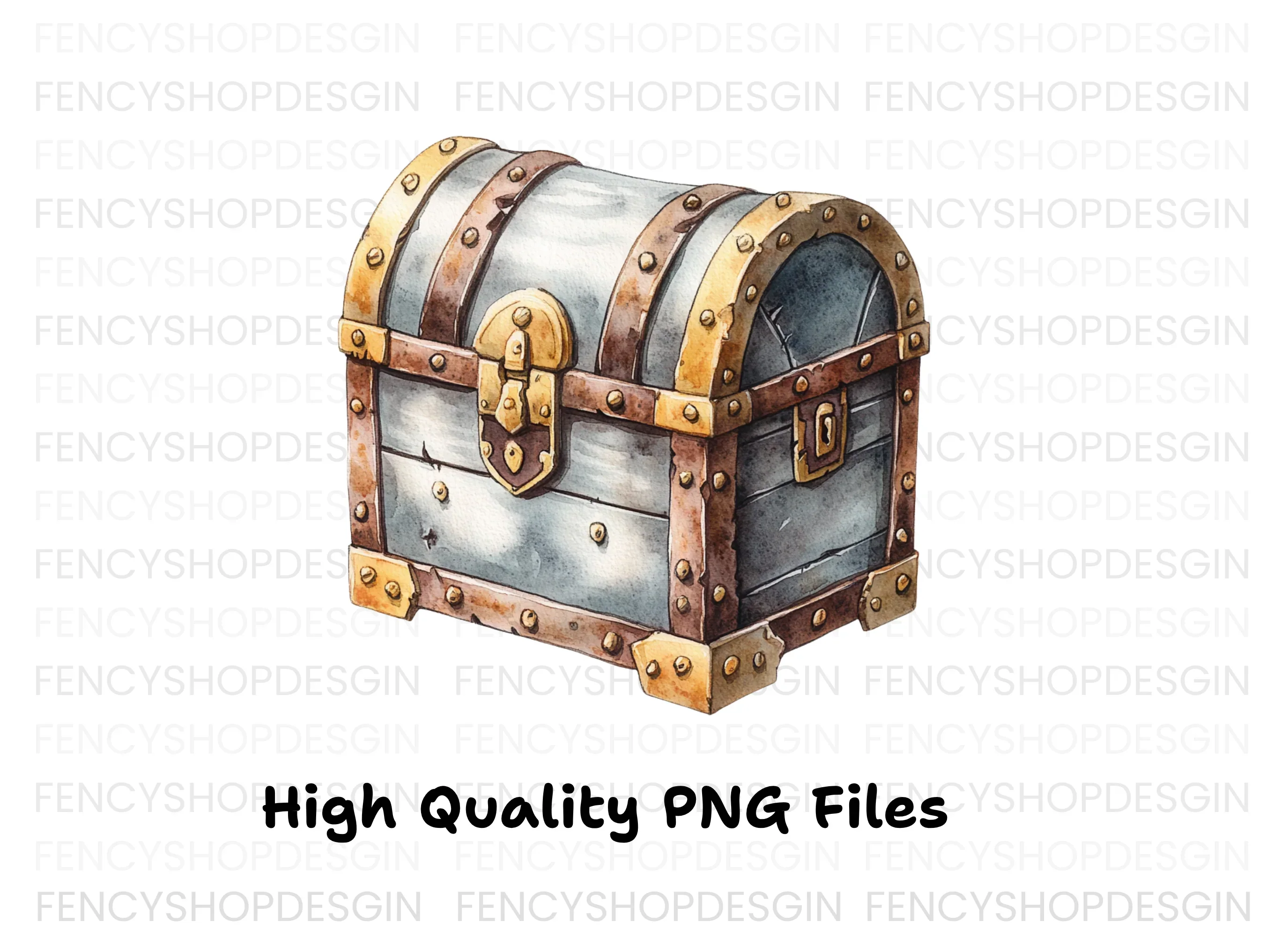 Vintage Treasure Chest Clipart Bundle - Image 2