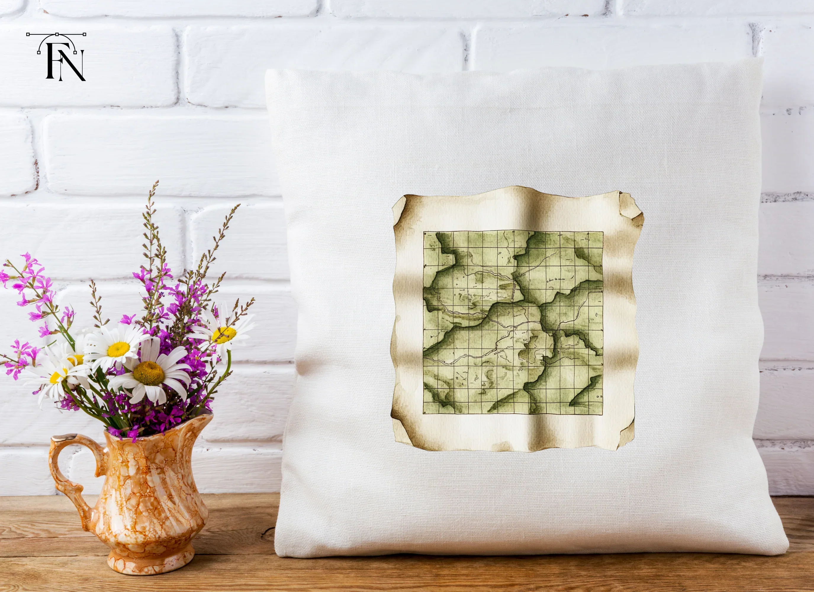 Vintage Treasure Map Clipart Bundle - Image 5