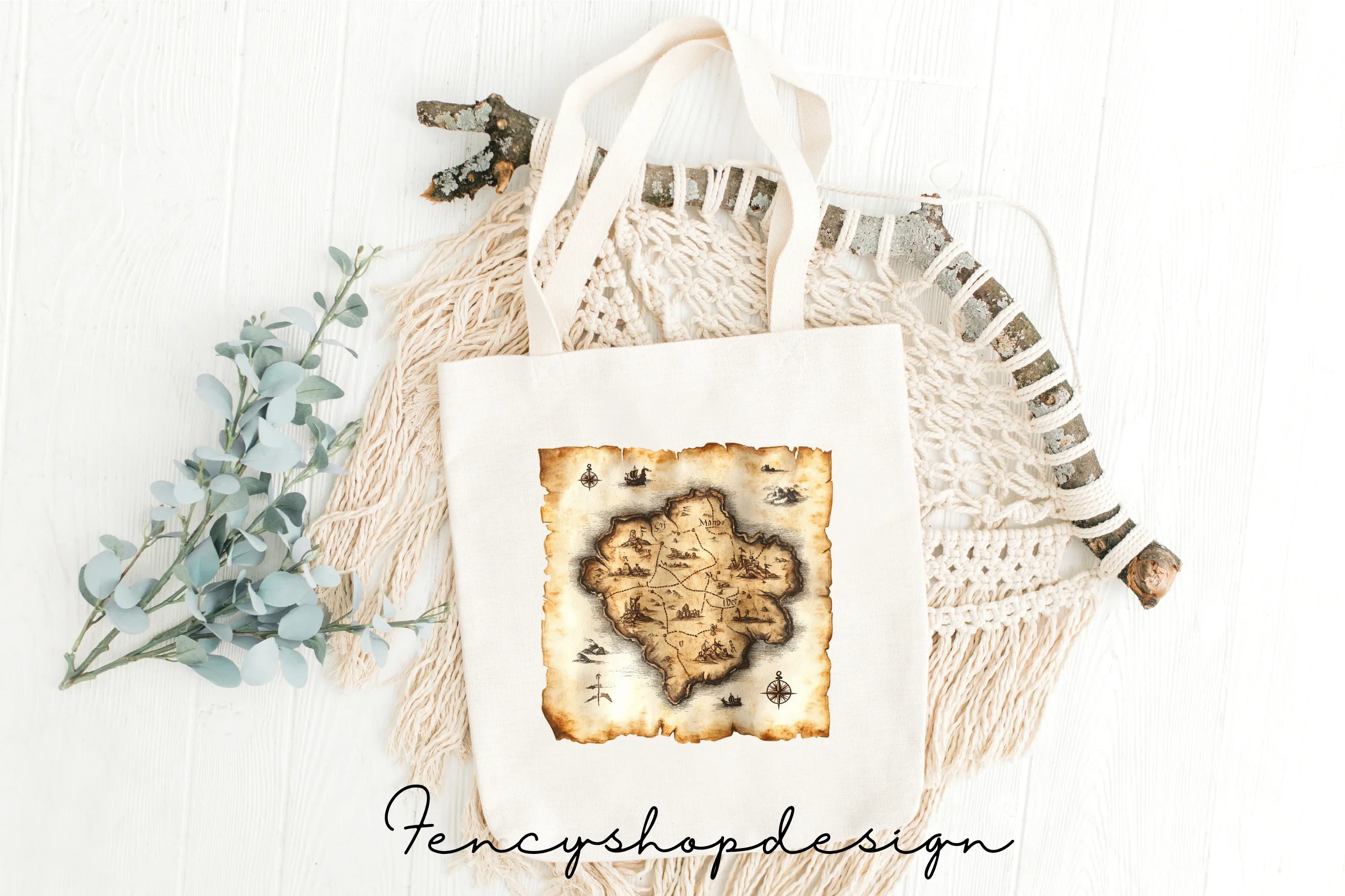 Vintage Treasure Maps Clipart Bundle - Image 2