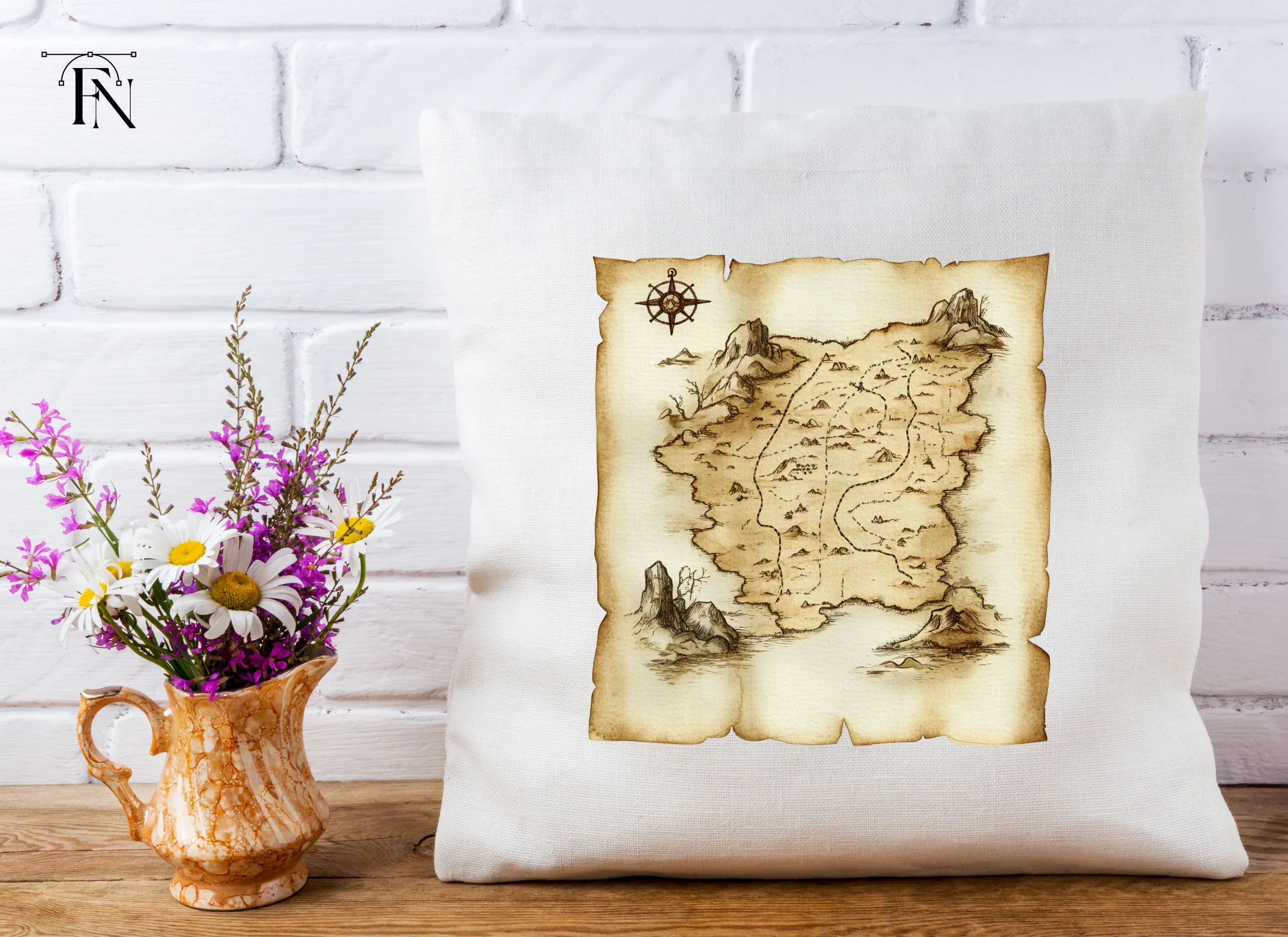 Vintage Treasure Maps Clipart Bundle - Image 4