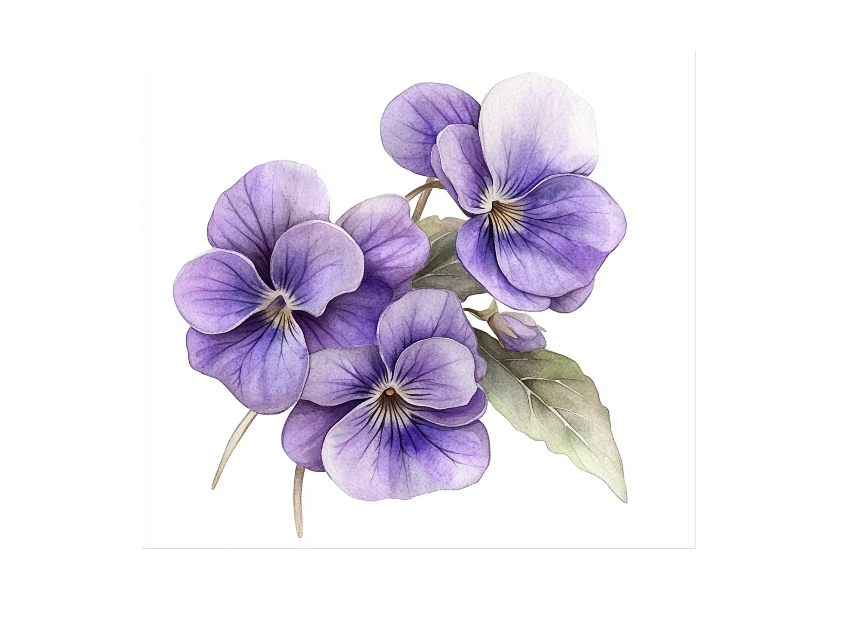 Violet Flower Clipart Bundle - Image 2