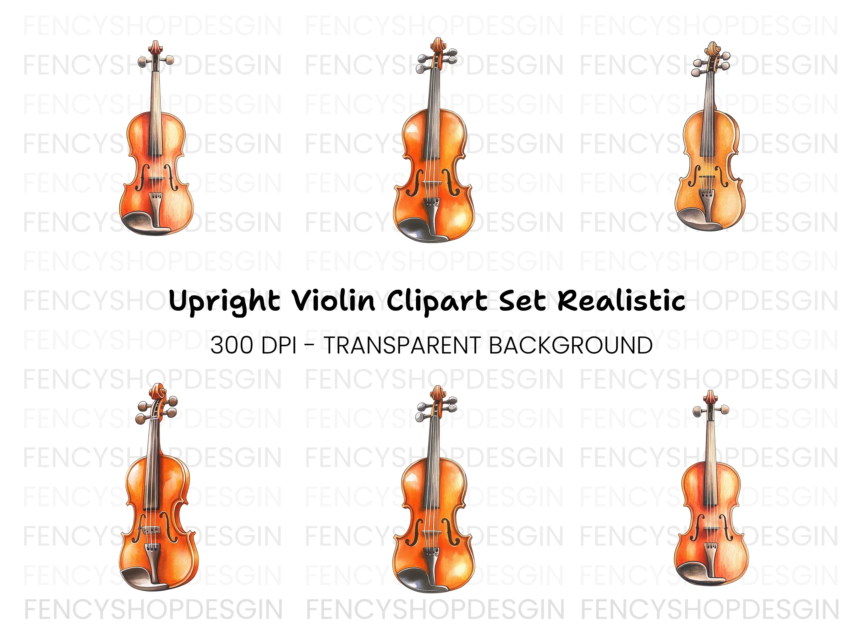 Violin Clipart Bundle