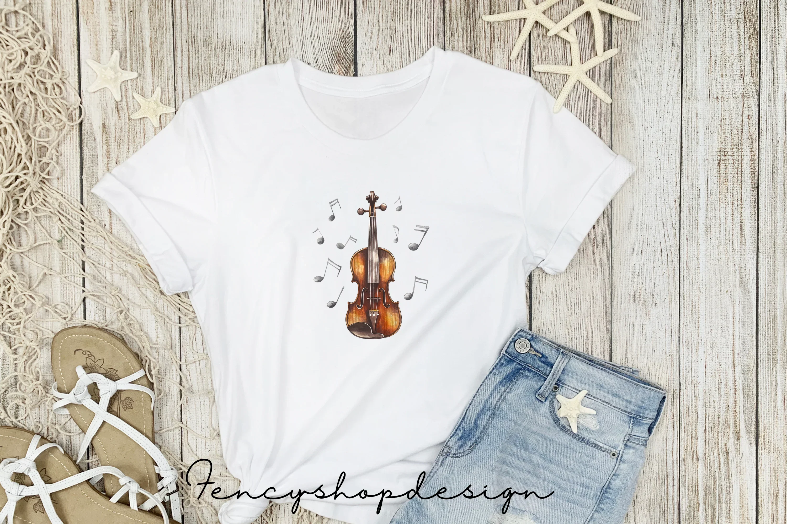 Violin Music Notes Clipart Bundle - Image 4