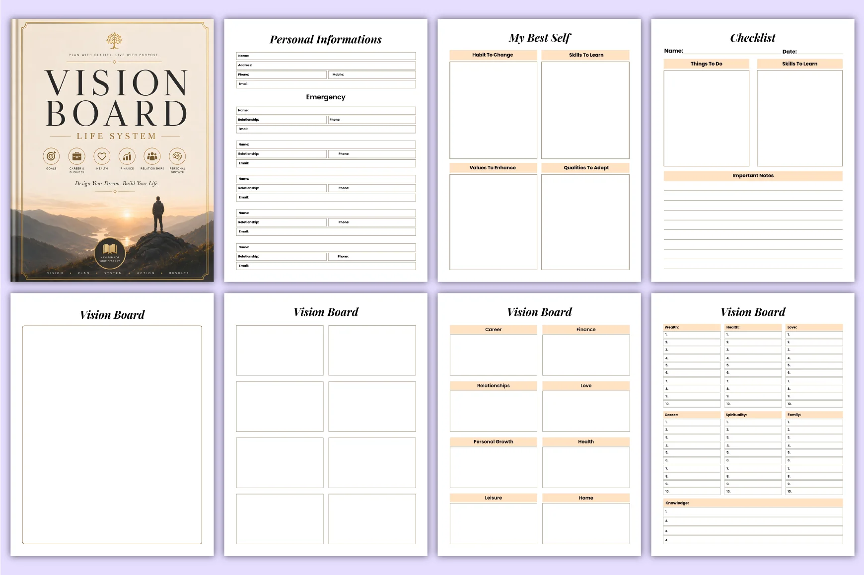Vision Board Life System Planner - Image 3