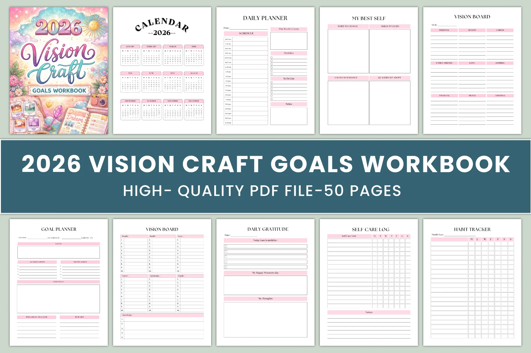 Vision Craft Goals Workbook