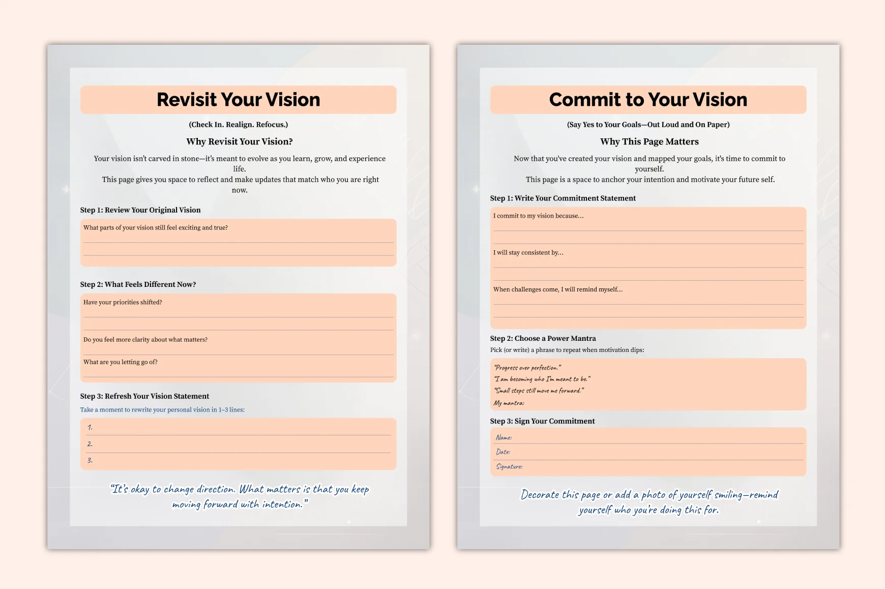 Vision Mapping Success Planning Guide Planner - Image 3