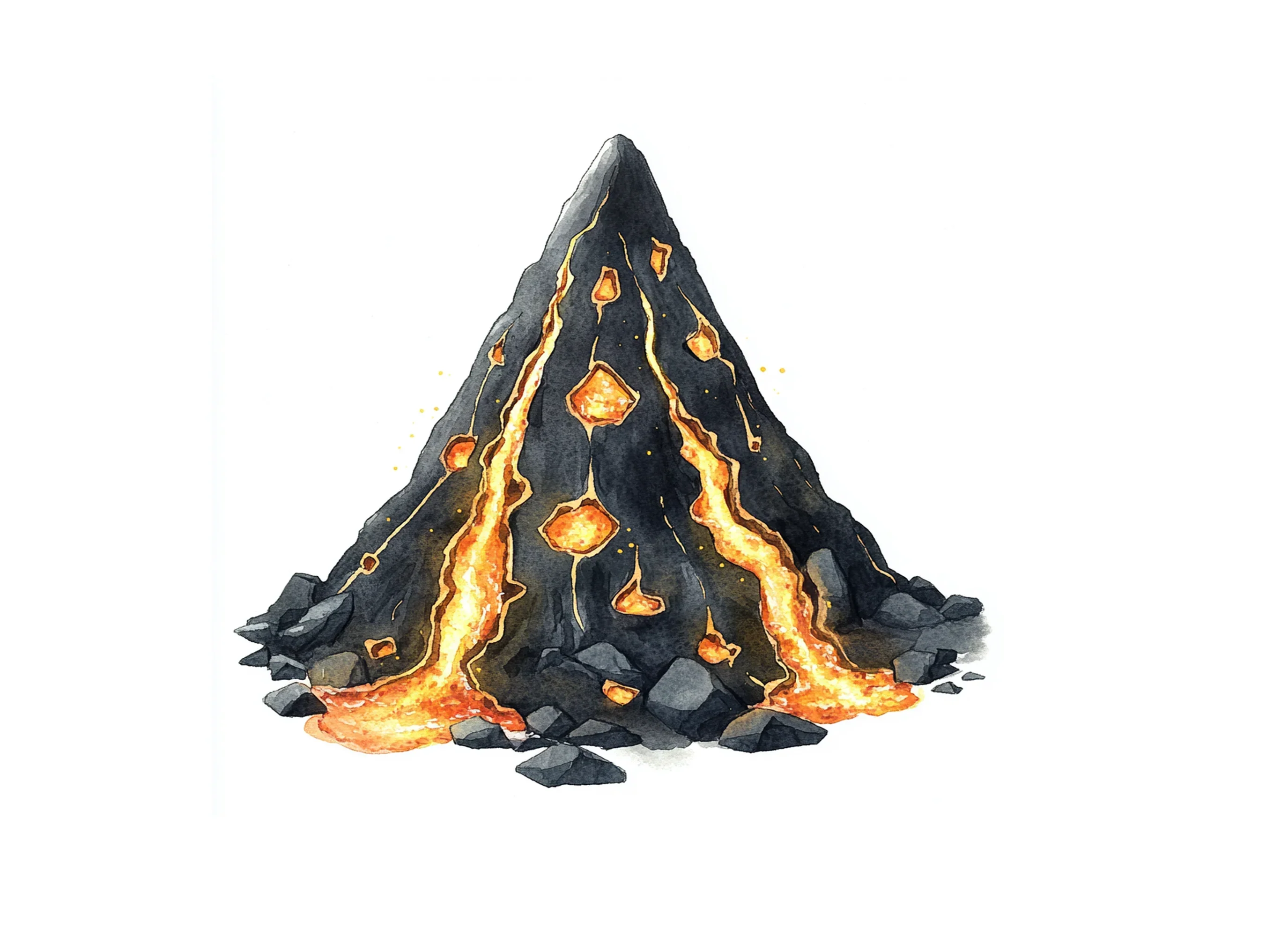 Volcano Eruption Clipart Bundle - Image 2