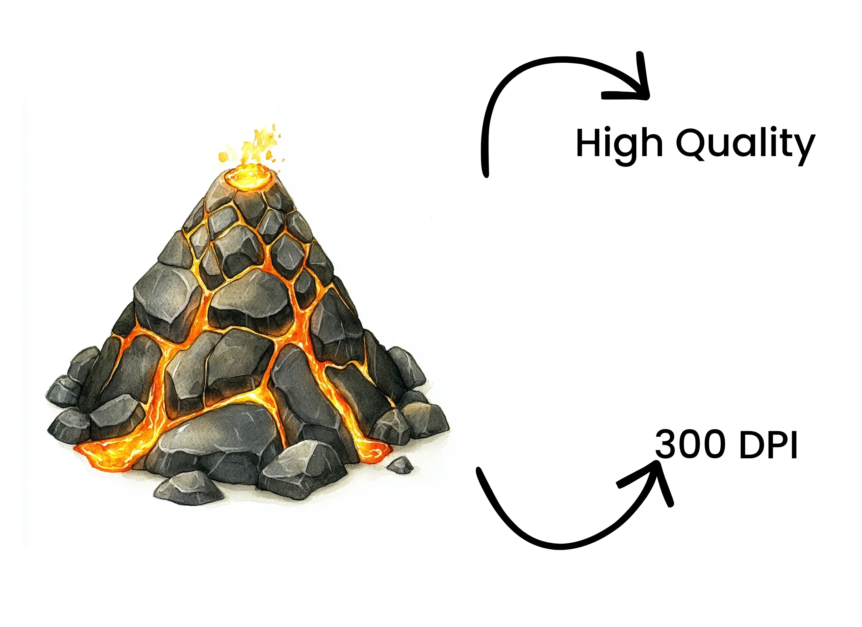Volcano Eruption Clipart Bundle - Image 4