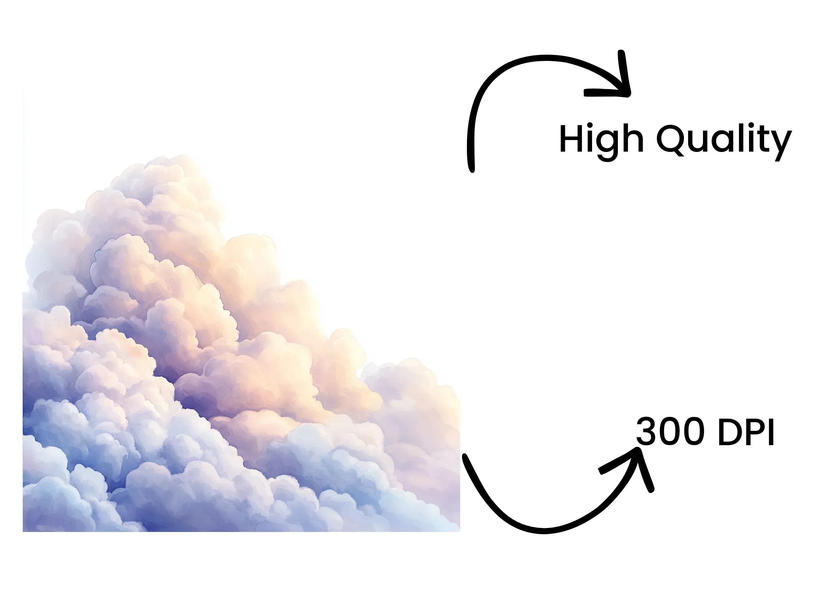 Volumetric Cloud Illustrations Clipart Bundle - Image 4