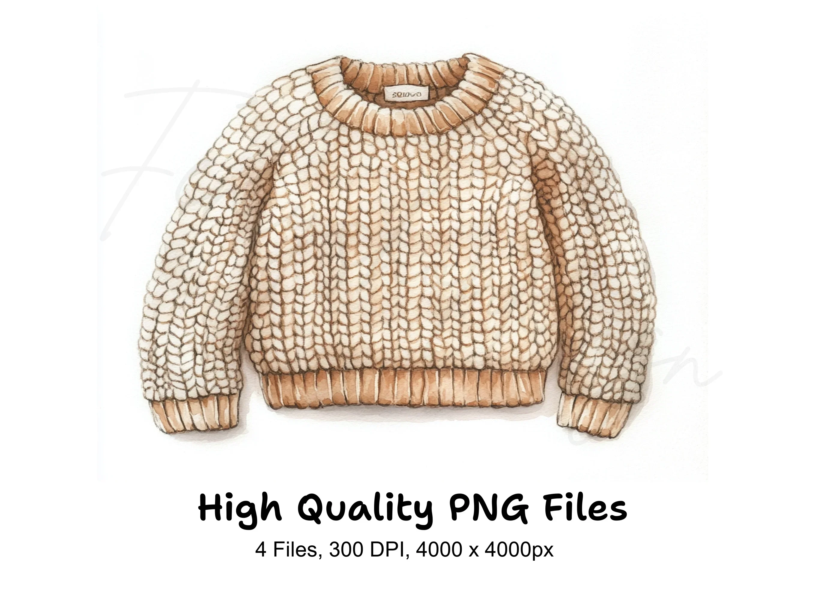 Warm Knit Sweaters Clipart Bundle