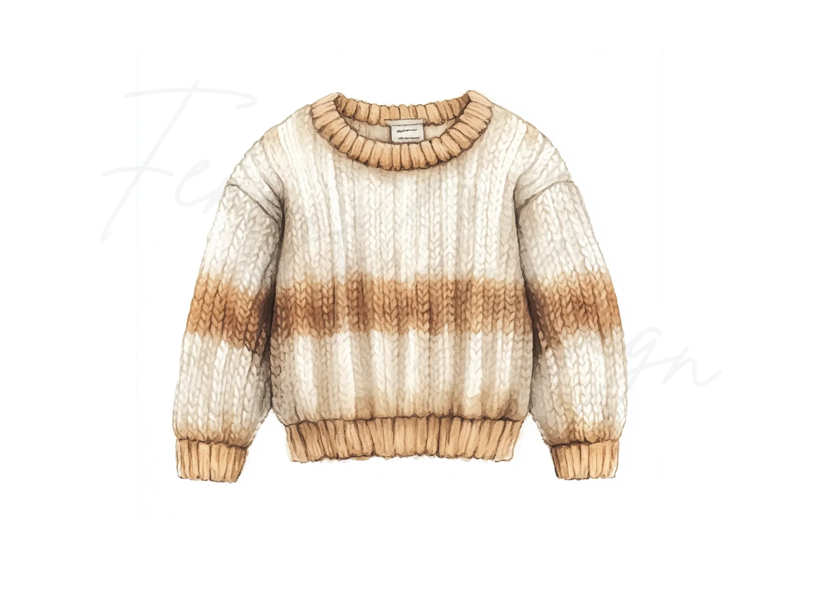 Warm Knit Sweaters Clipart Bundle - Image 3