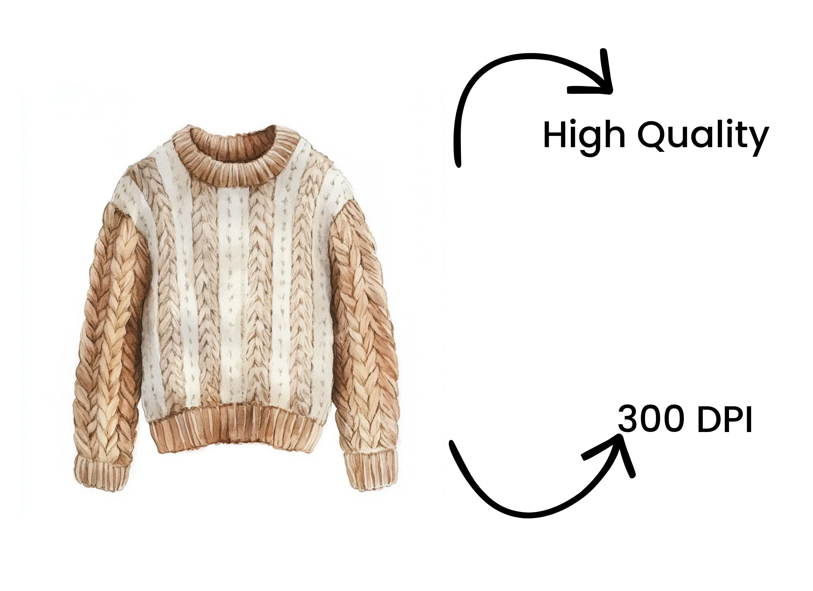 Warm Knit Sweaters Clipart Bundle - Image 4