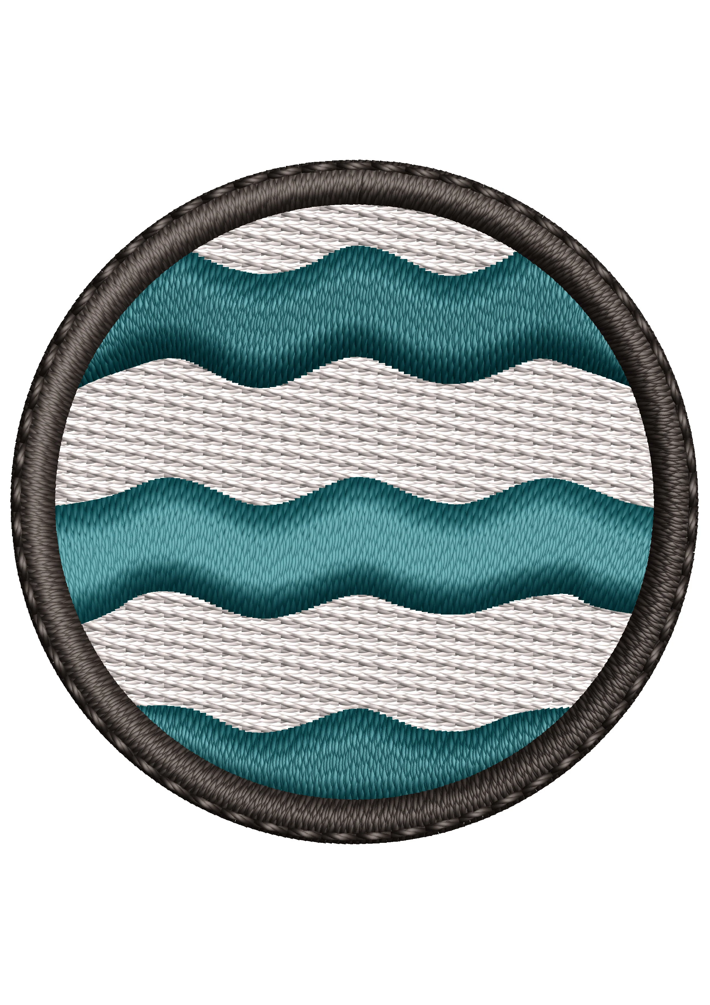 Water Sign Embroidery Design