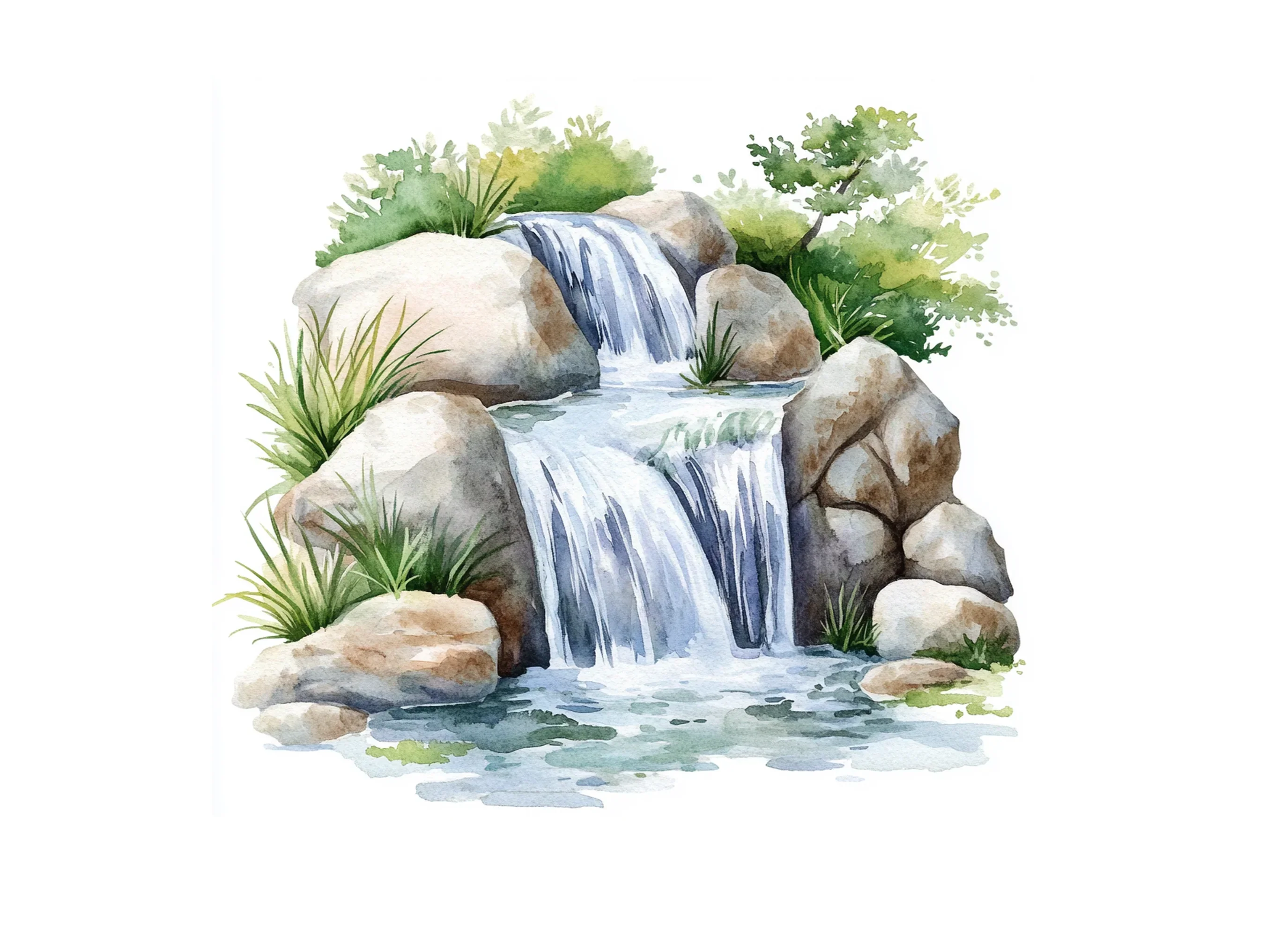 Waterfall Clipart Bundle - Image 3