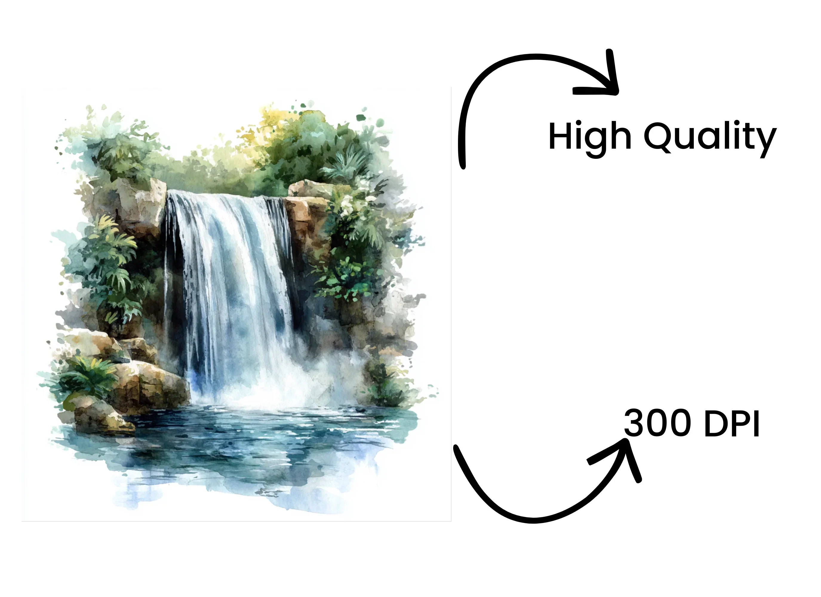 Waterfall Clipart Bundle - Image 4