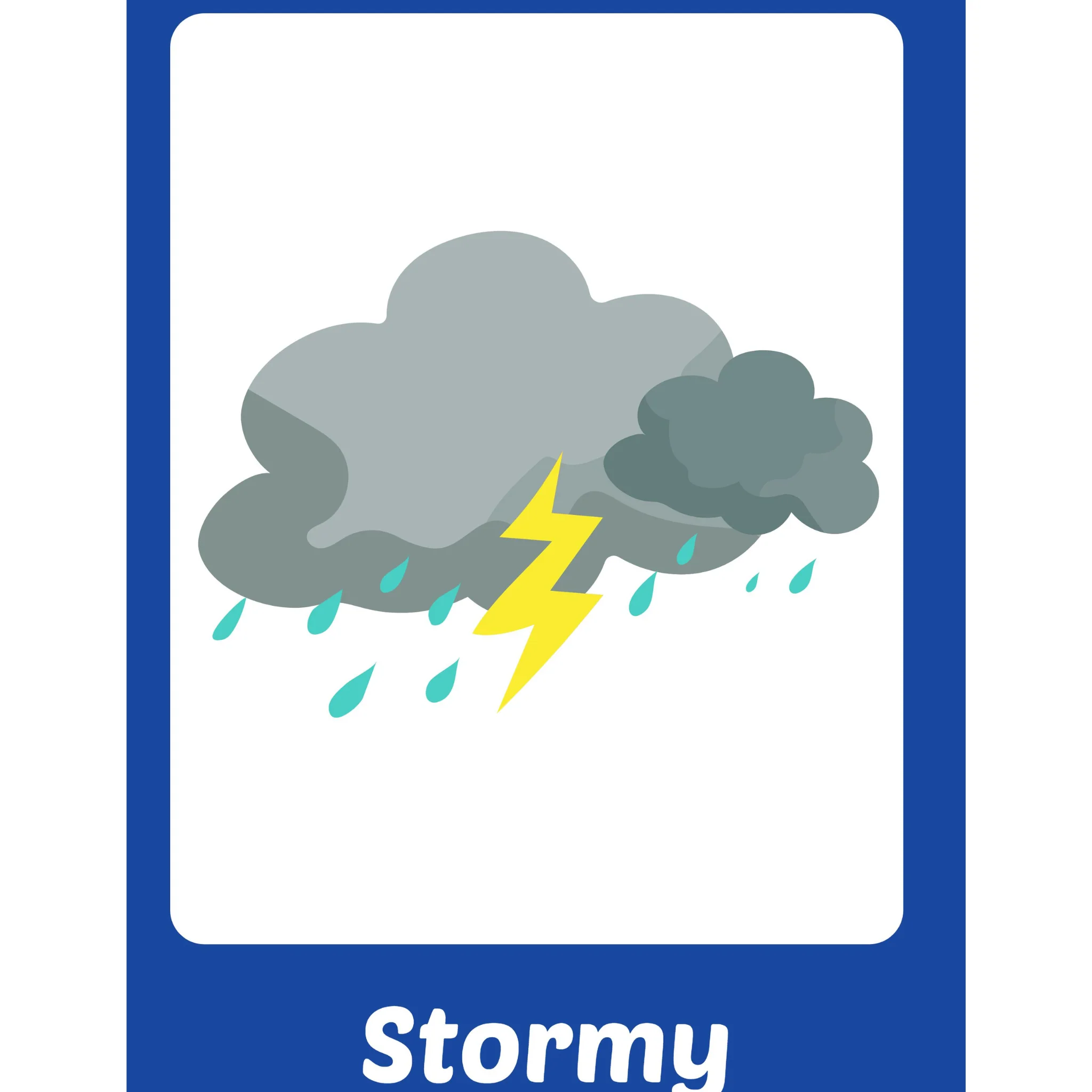Weather Flashcards for Kids - Image 3