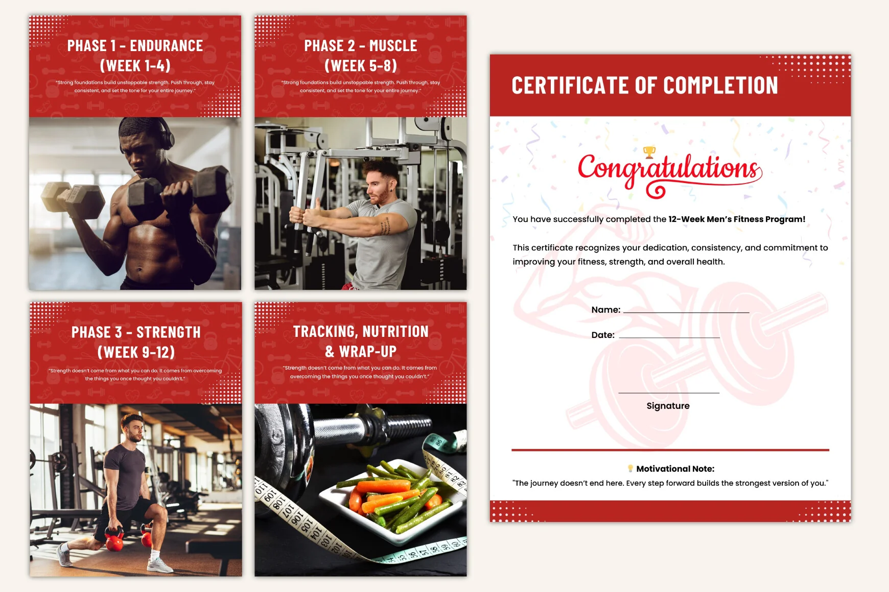 Week Men's Fitness Program Guide - Image 5