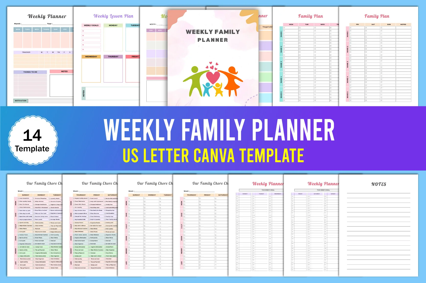 Weekly Family Planner