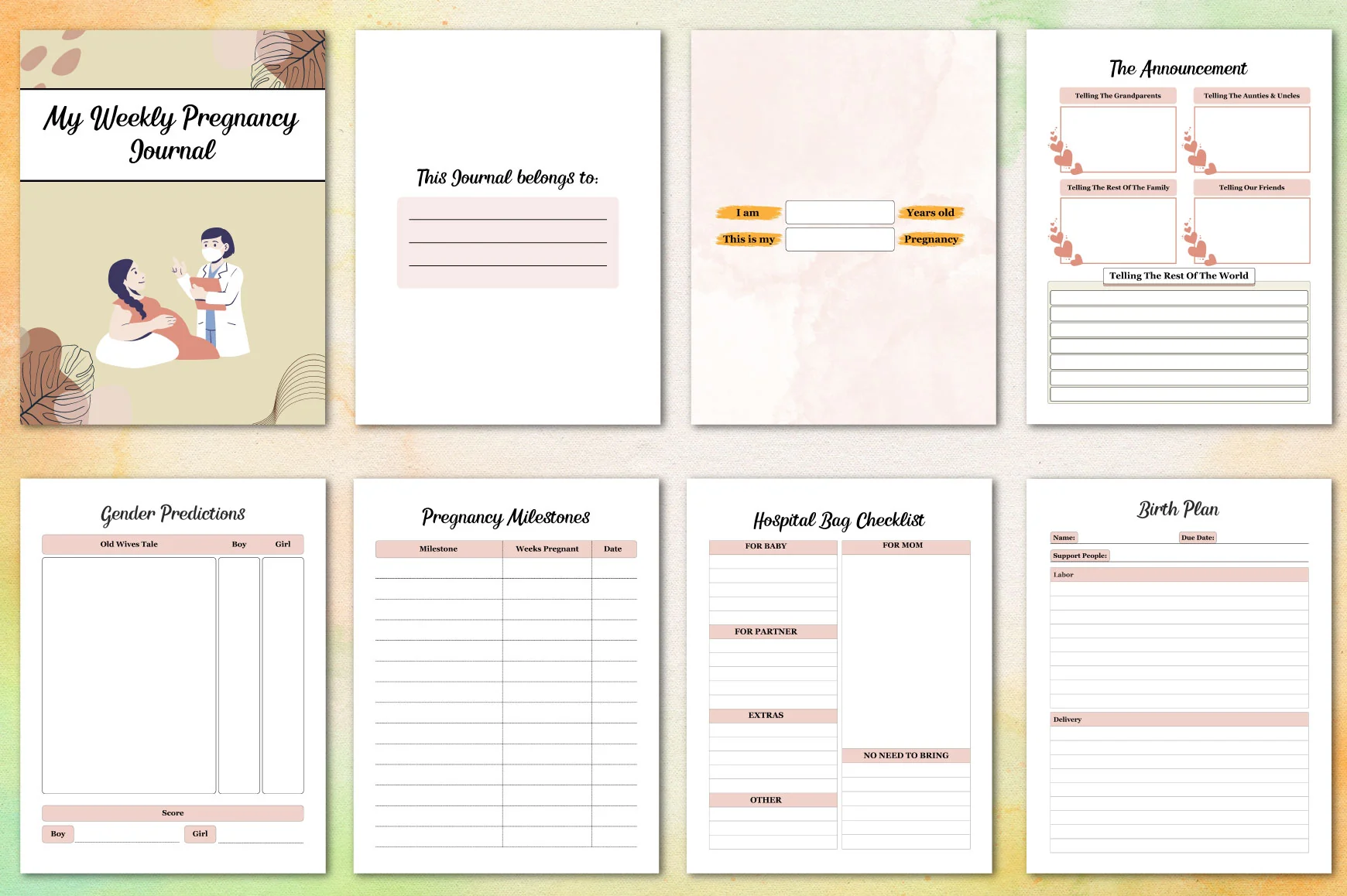 Weekly Pregnancy Journal - Image 3