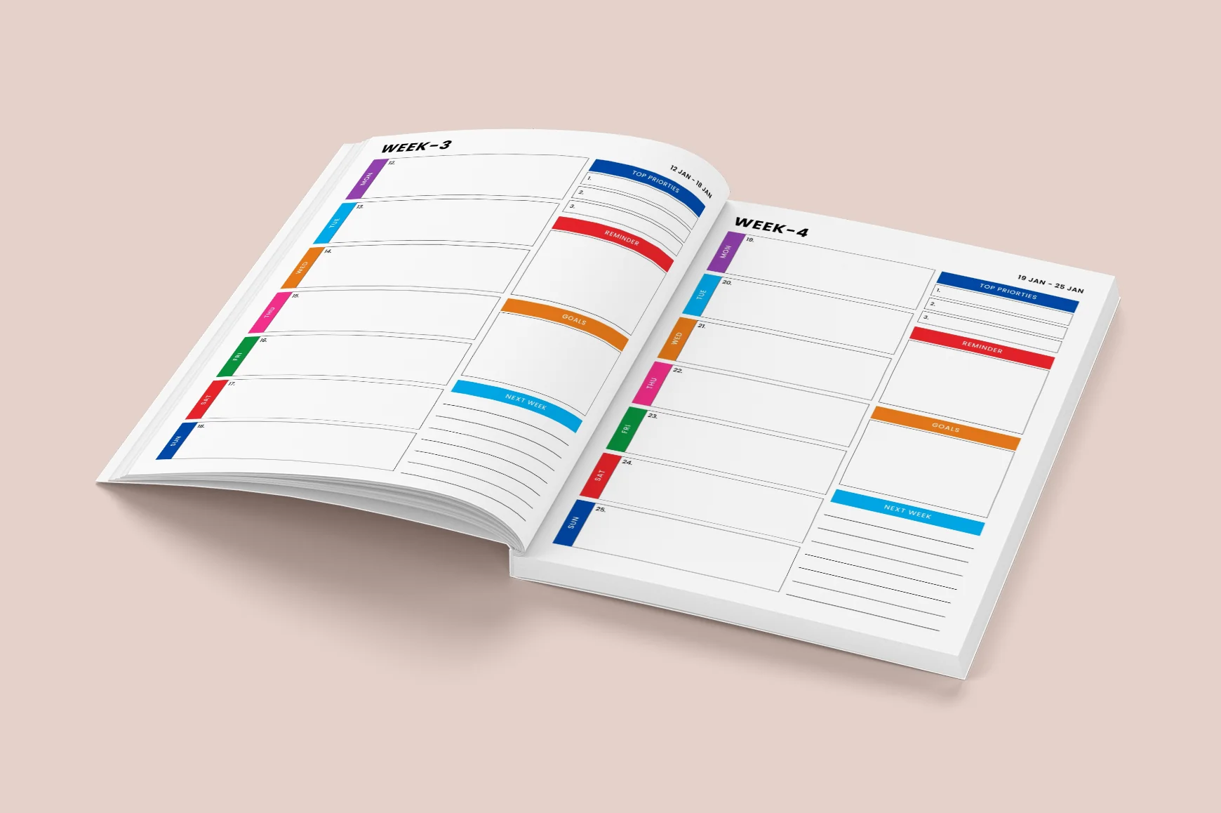 Weekly Schedule Dated Planner - Image 3
