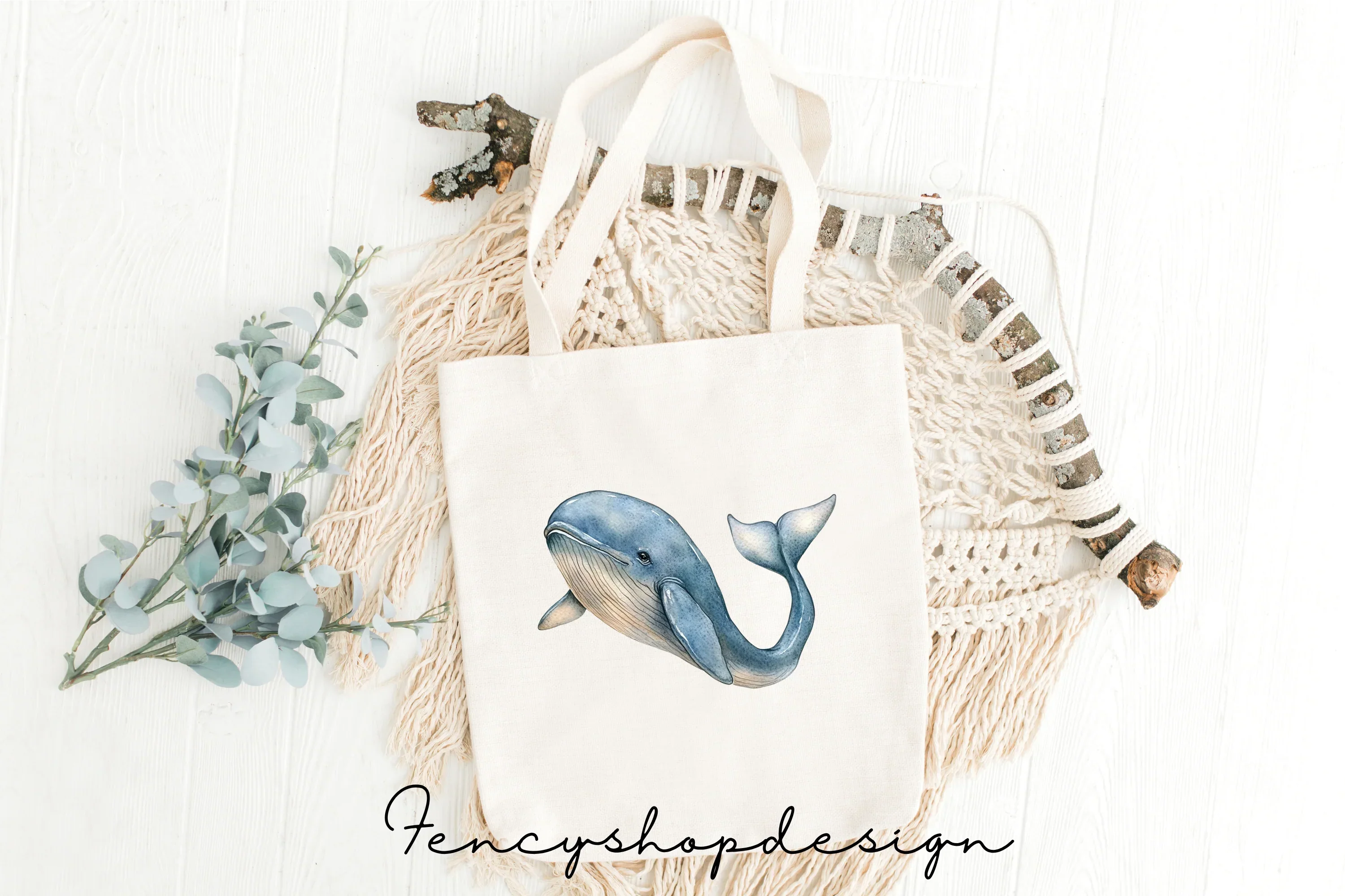 Whale and Dolphin Clipart Bundle - Image 7
