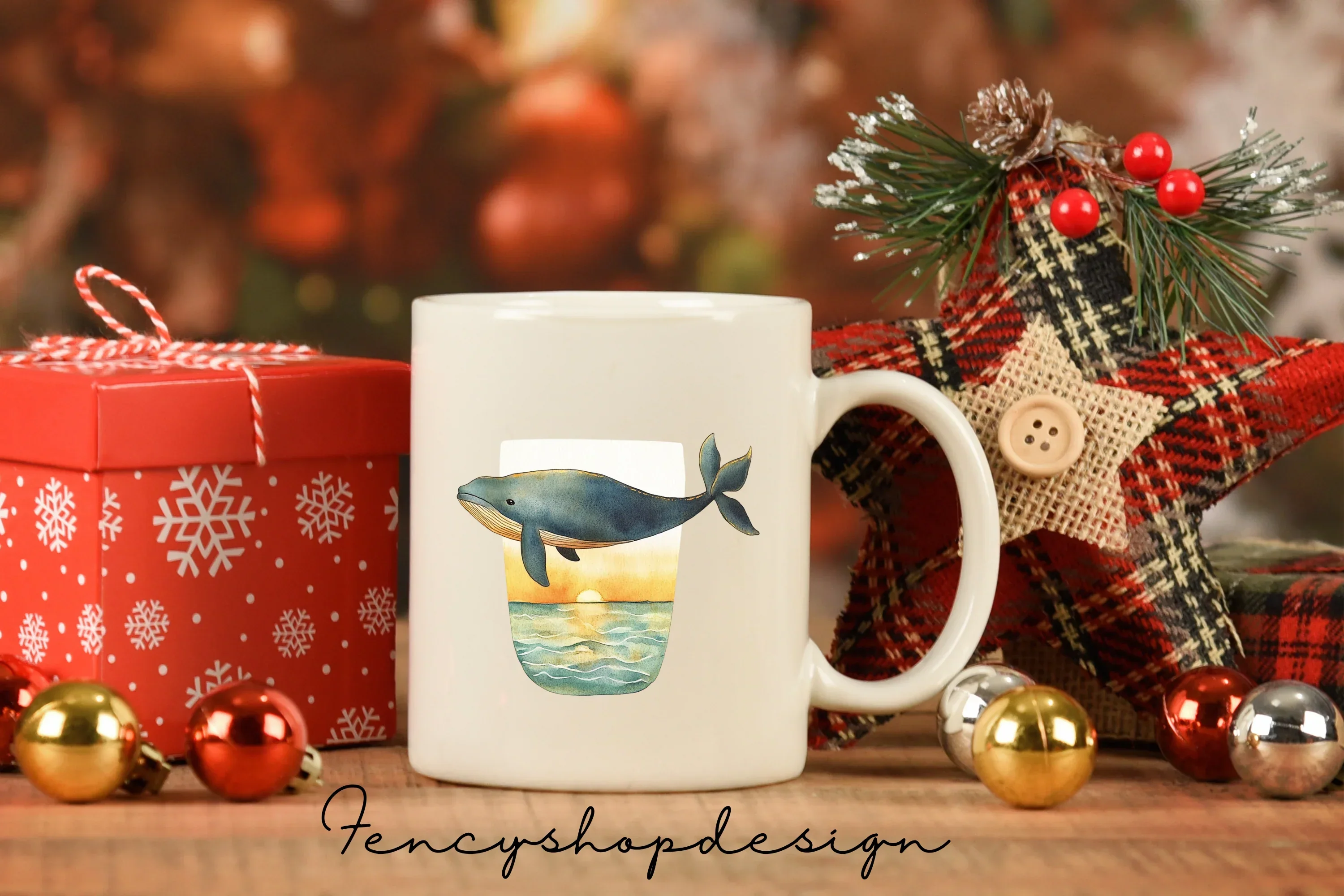Whale Sunset Jar Clipart Bundle - Image 8