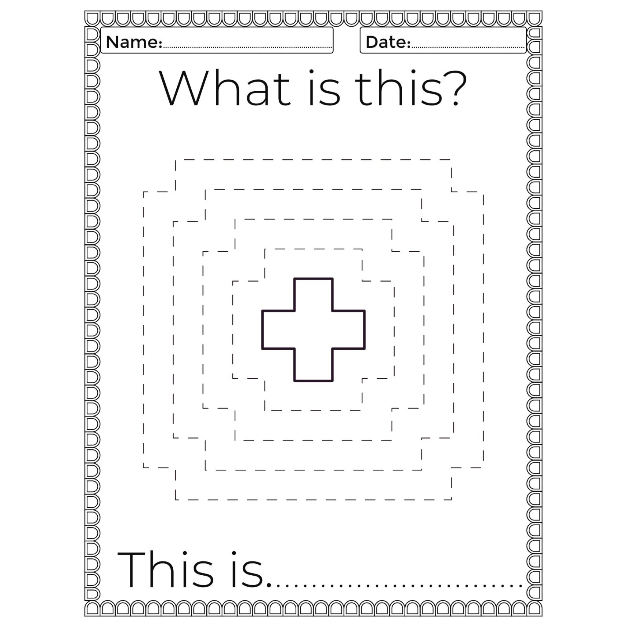 What Is This Shape Tracing Worksheets - Image 4