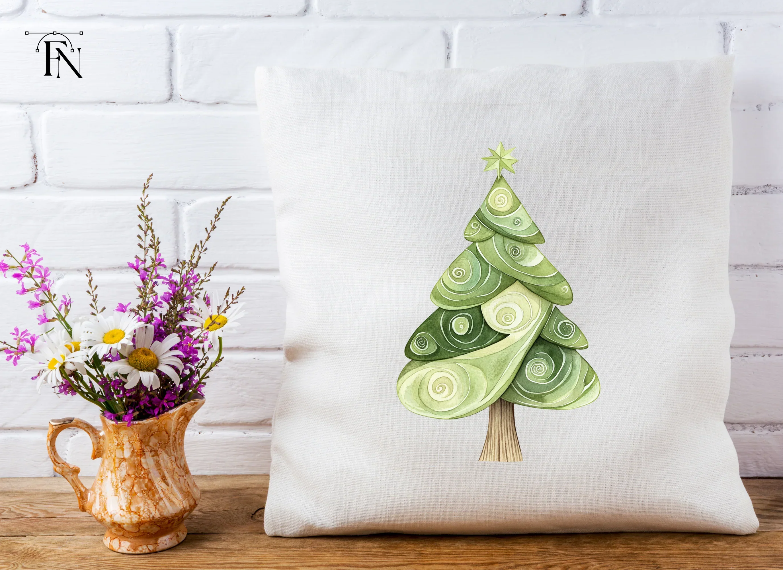 Whimsical Christmas Tree Clipart Bundle - Image 5
