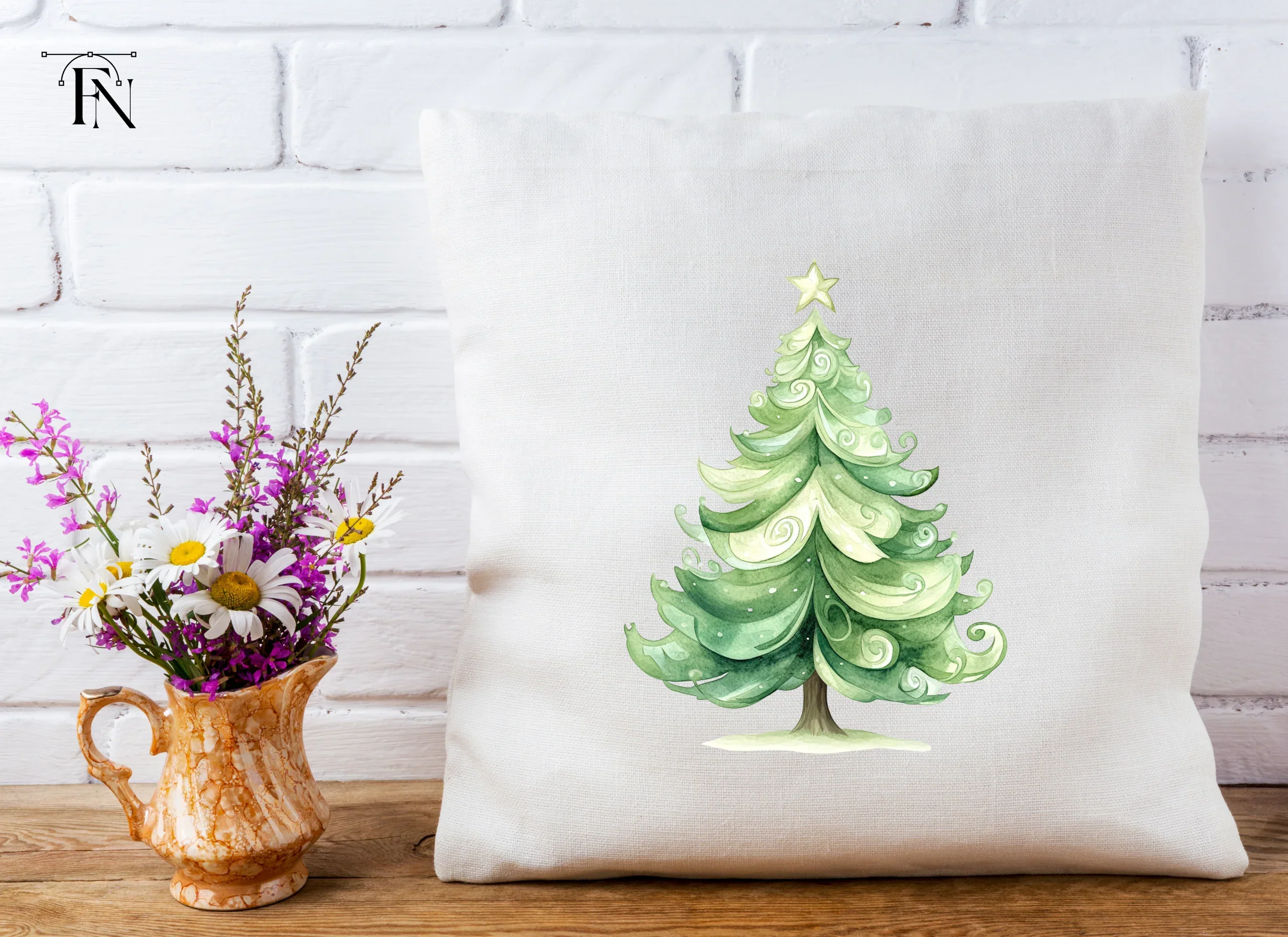 Whimsical Christmas Tree Clipart Bundle - Image 4