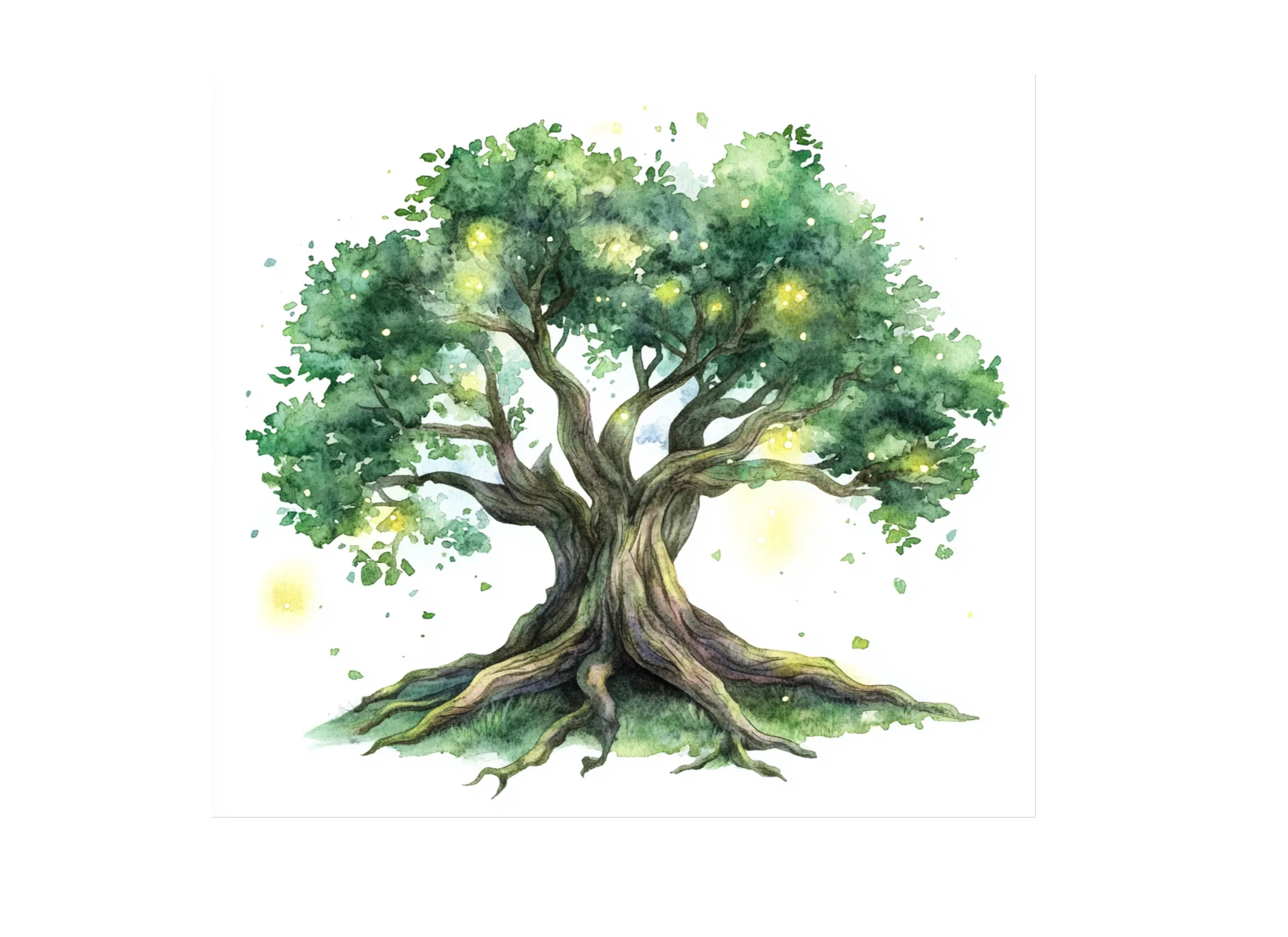 Whimsical Fairy House Tree Clipart Bundle - Image 2