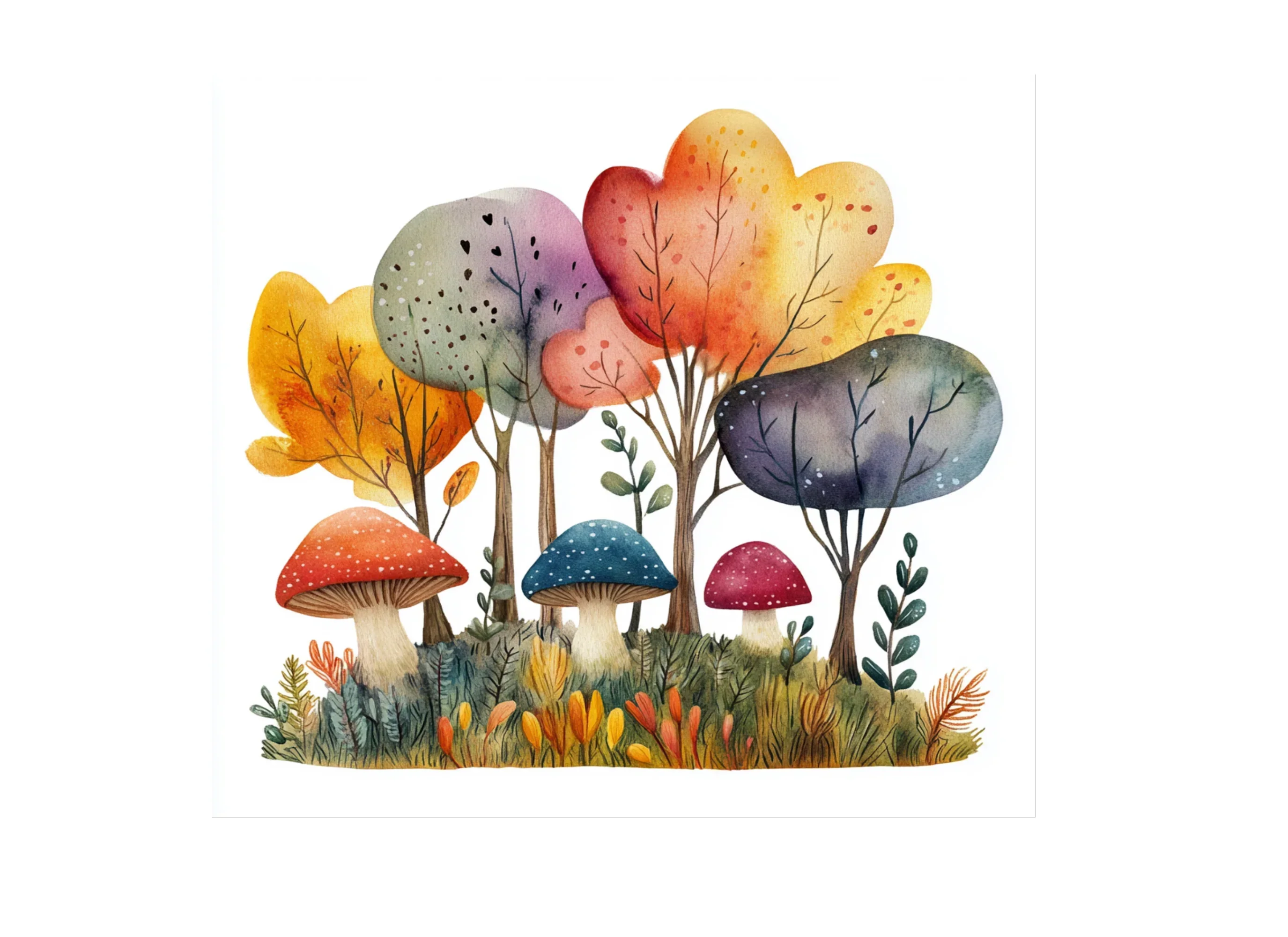 Whimsical Mushroom Forest Clipart Bundle - Image 3