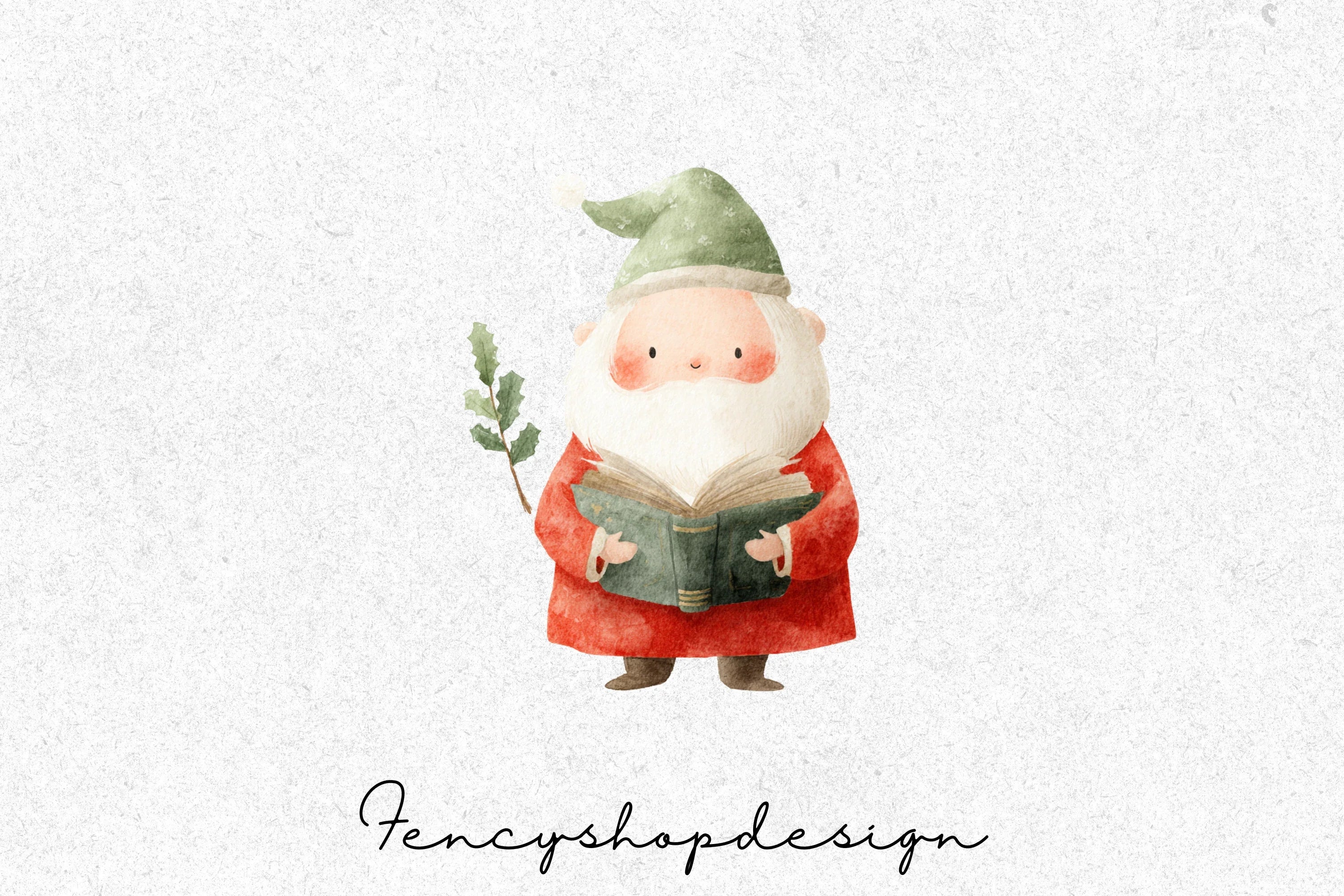 Whimsical Santa Claus Clipart Bundle - Image 8