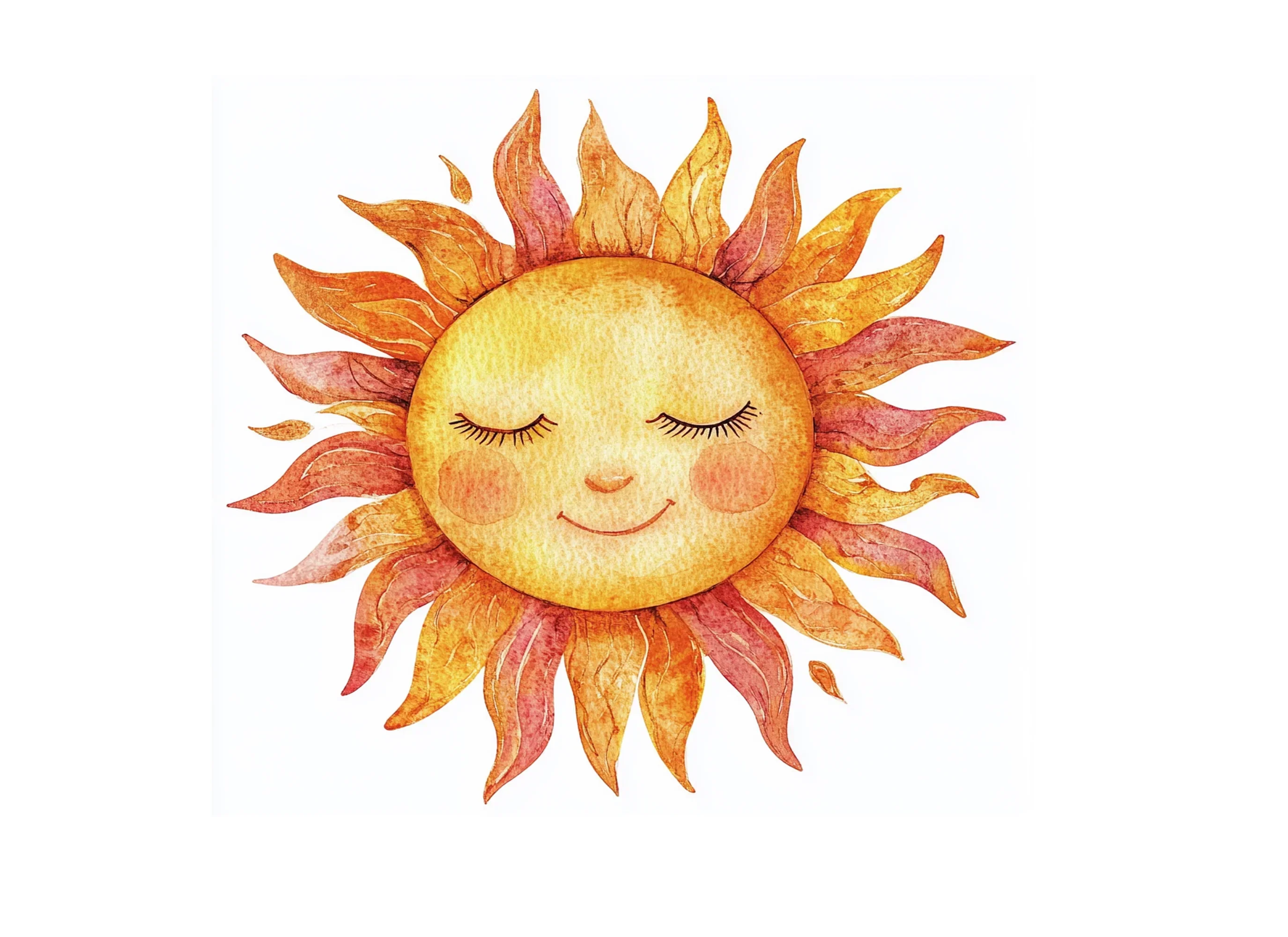 Whimsical Sun with Warm Hues Clipart Bundle - Image 2