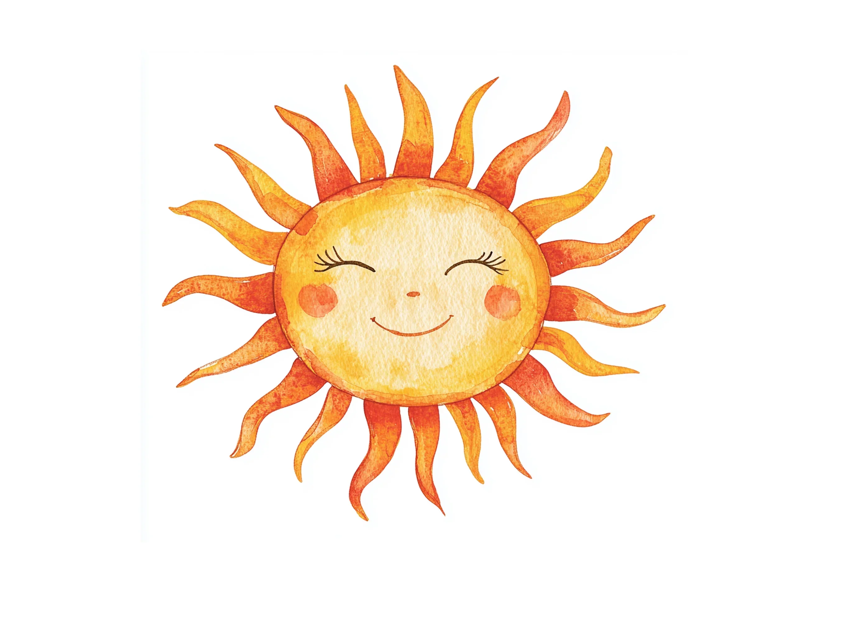 Whimsical Sun with Warm Hues Clipart Bundle - Image 3