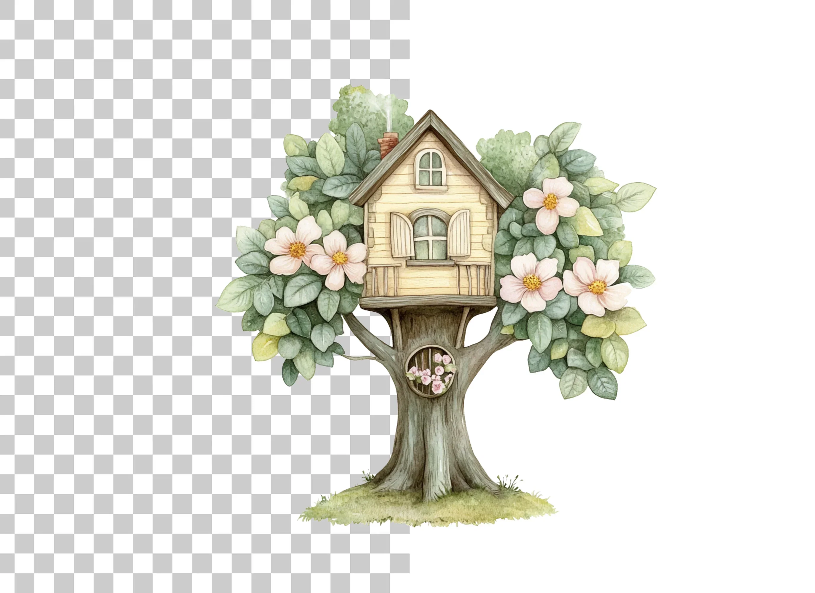 Whimsical Treehouse Clipart Bundle - Image 2