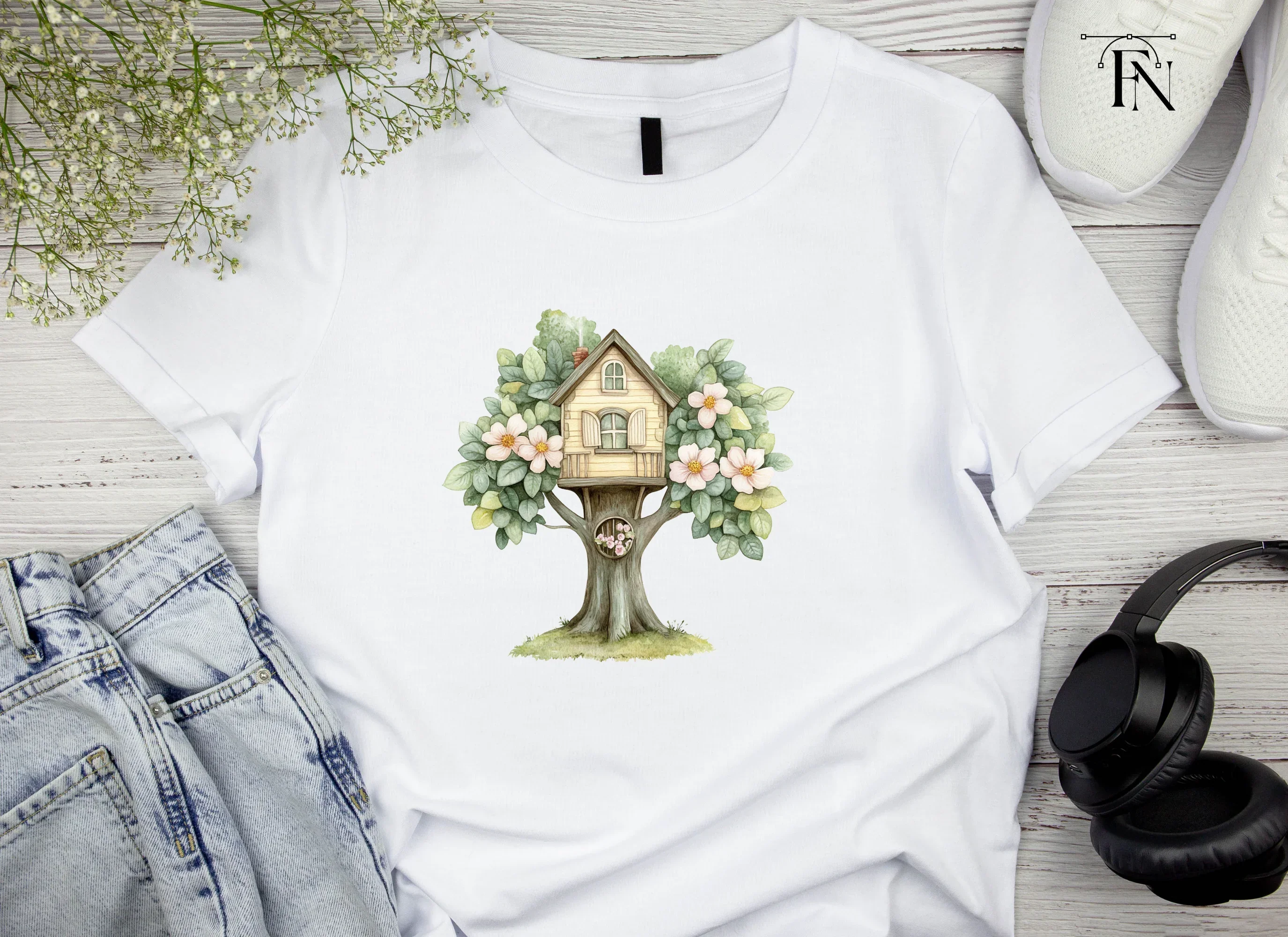Whimsical Treehouse Clipart Bundle - Image 4