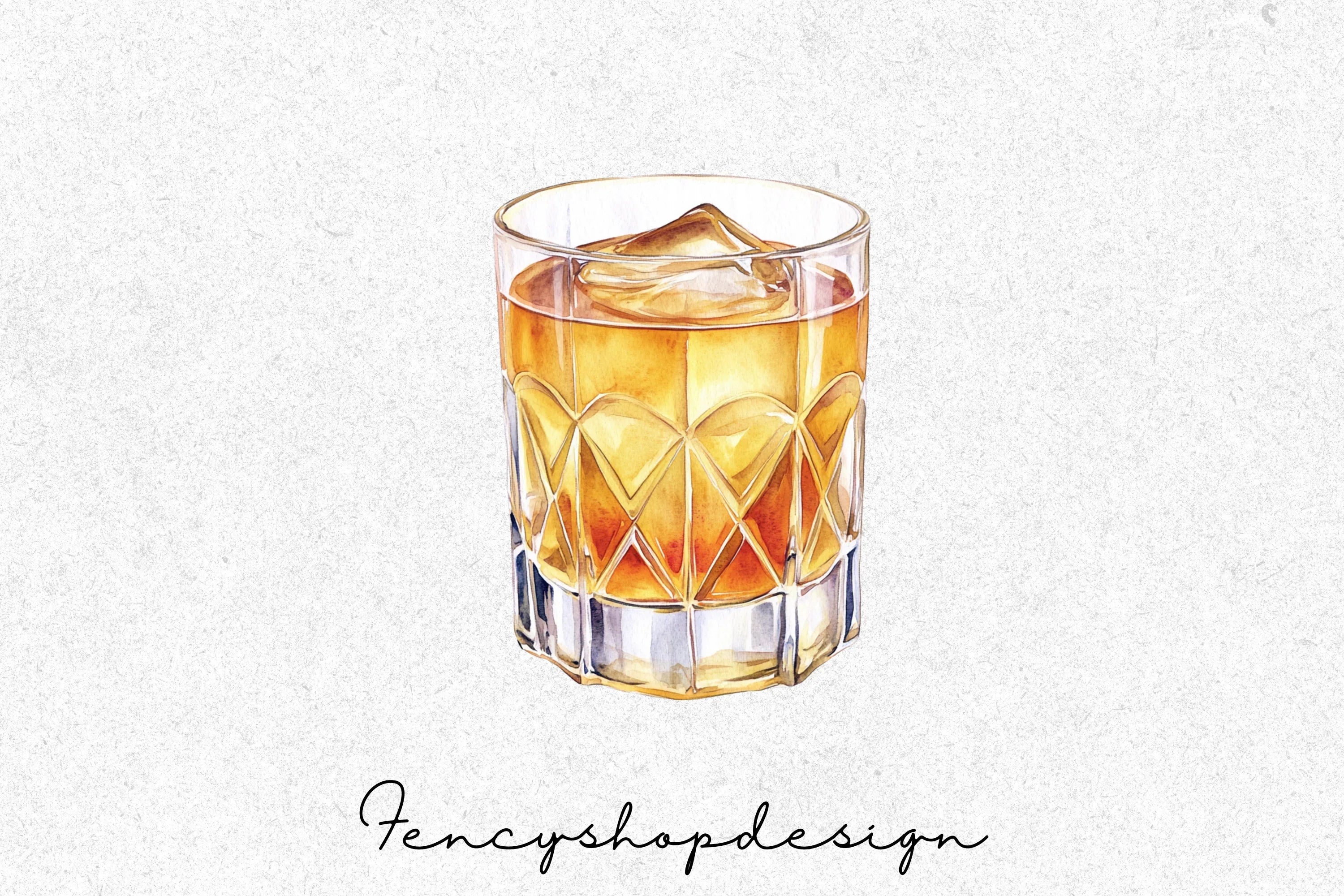 Whiskey Bourbon Clipart Bundle - Image 3
