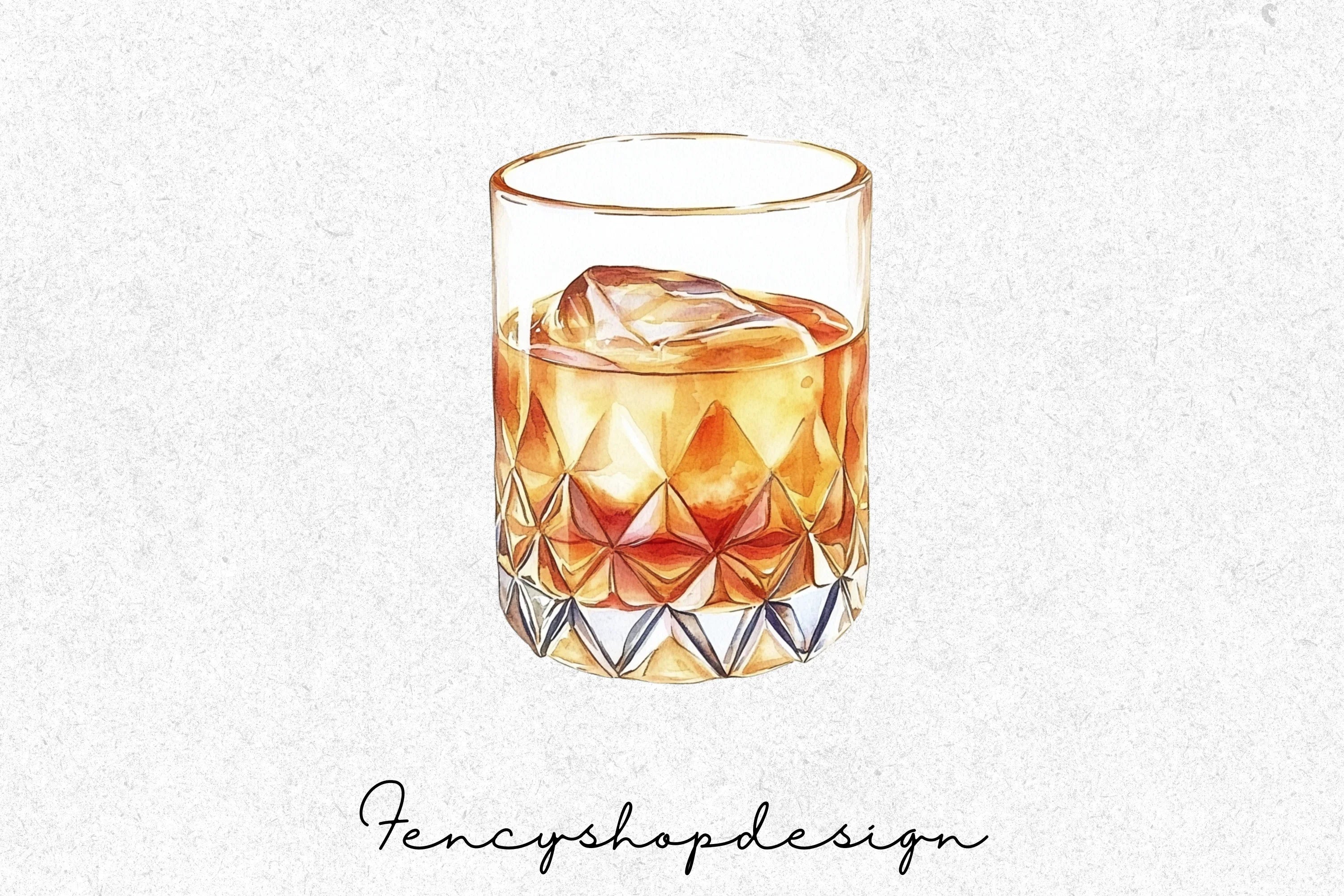 Whiskey Bourbon Clipart Bundle - Image 4