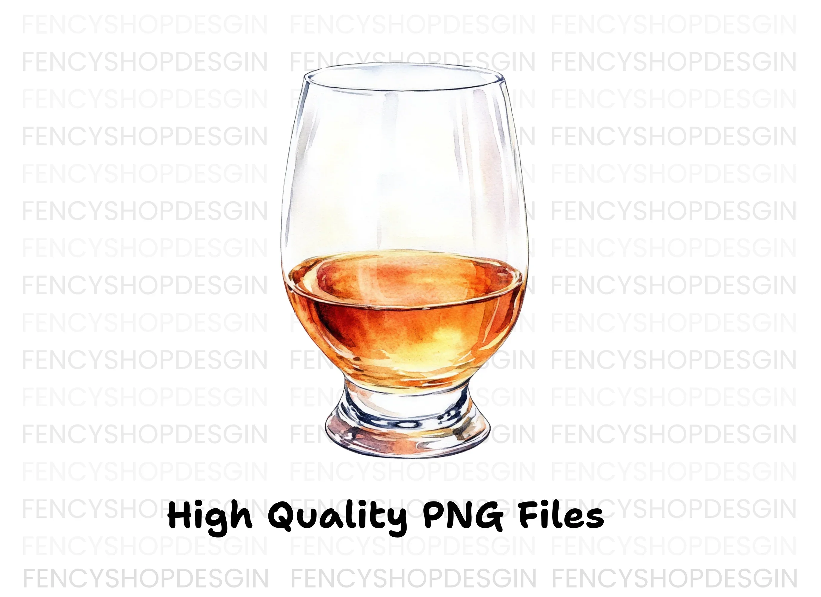 Whiskey Glass Clipart Bundle - Image 2