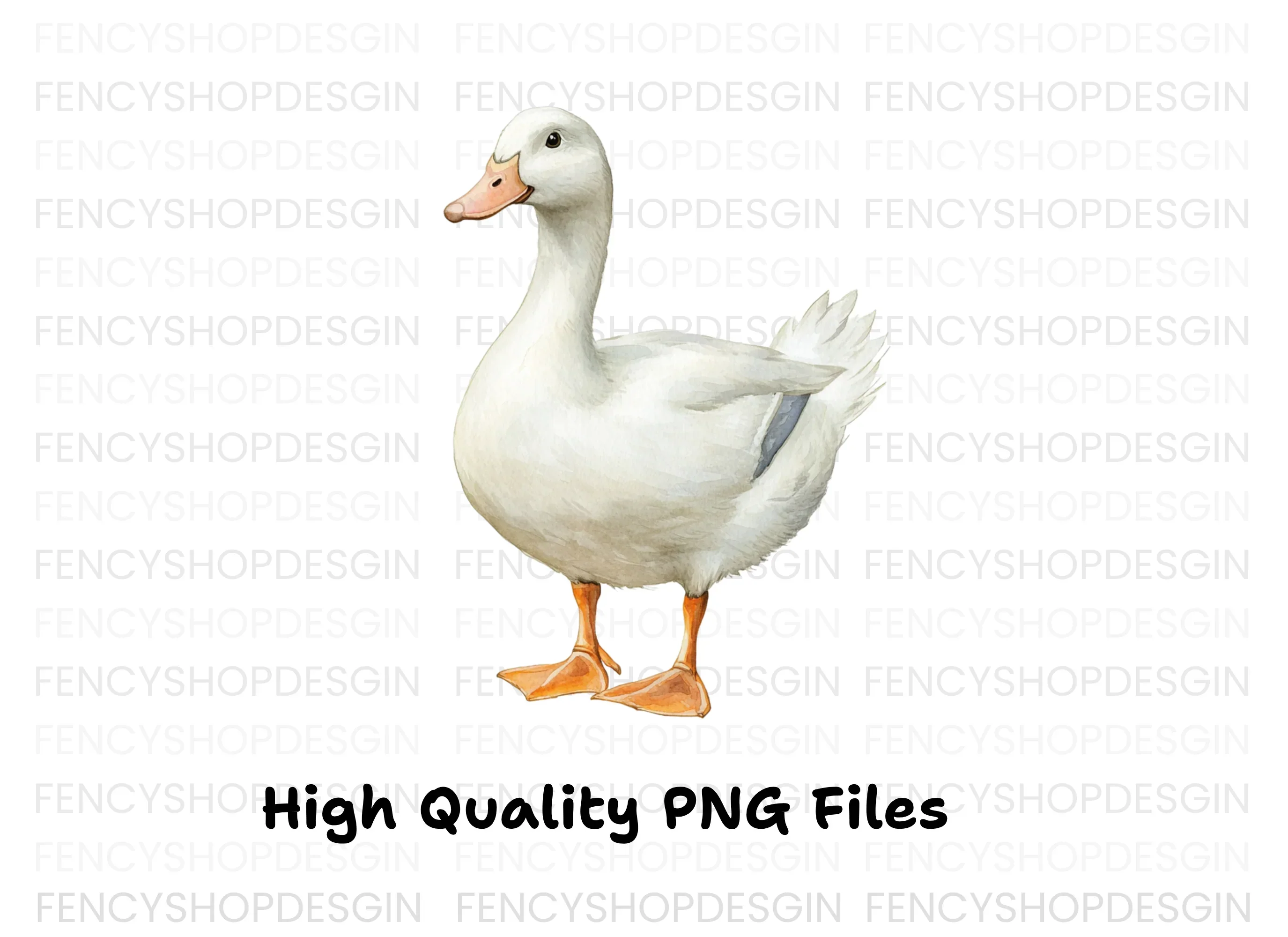 White Duck Clipart Bundle - Image 3