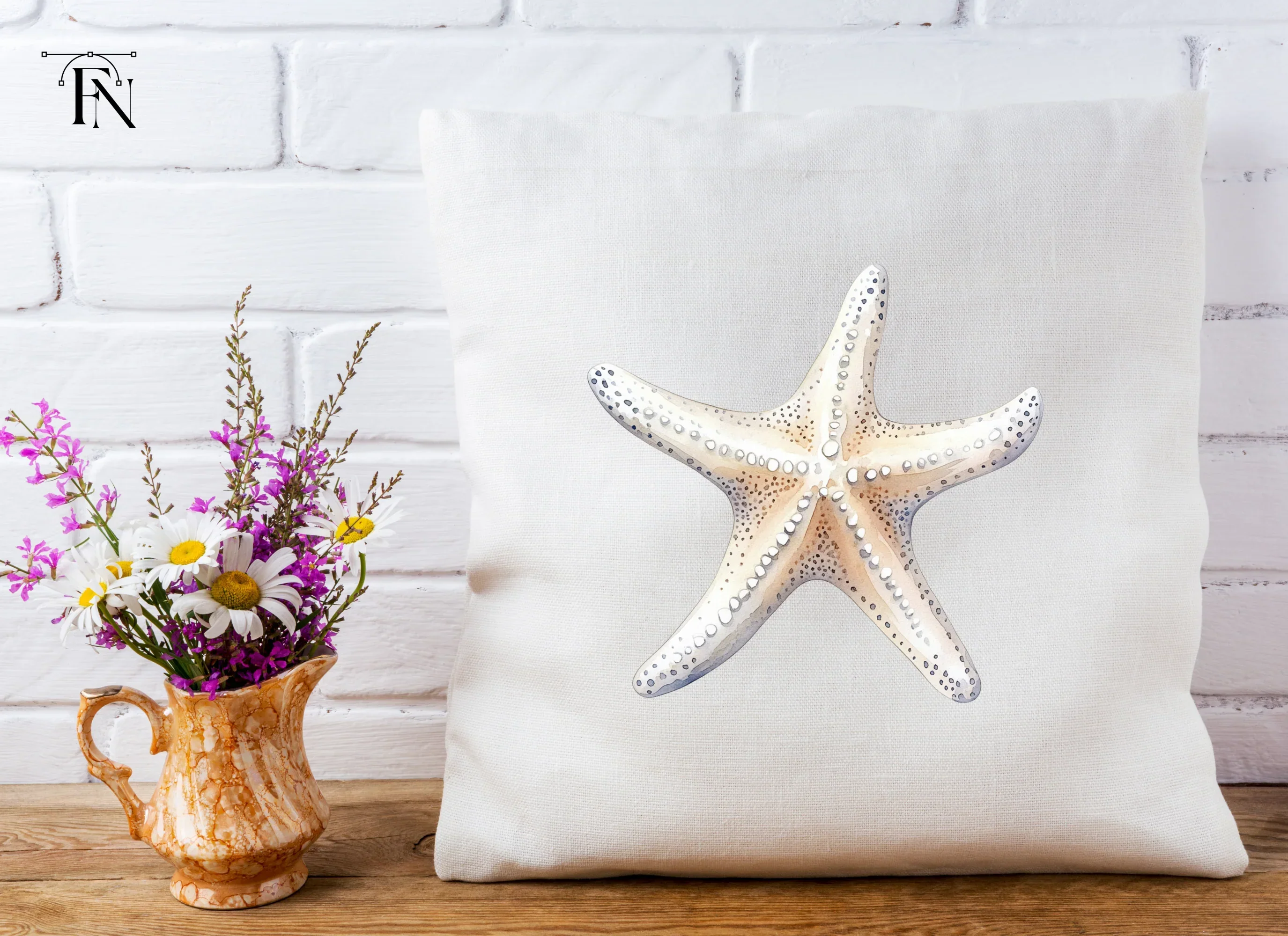 White Starfish Clipart Bundle - Image 5