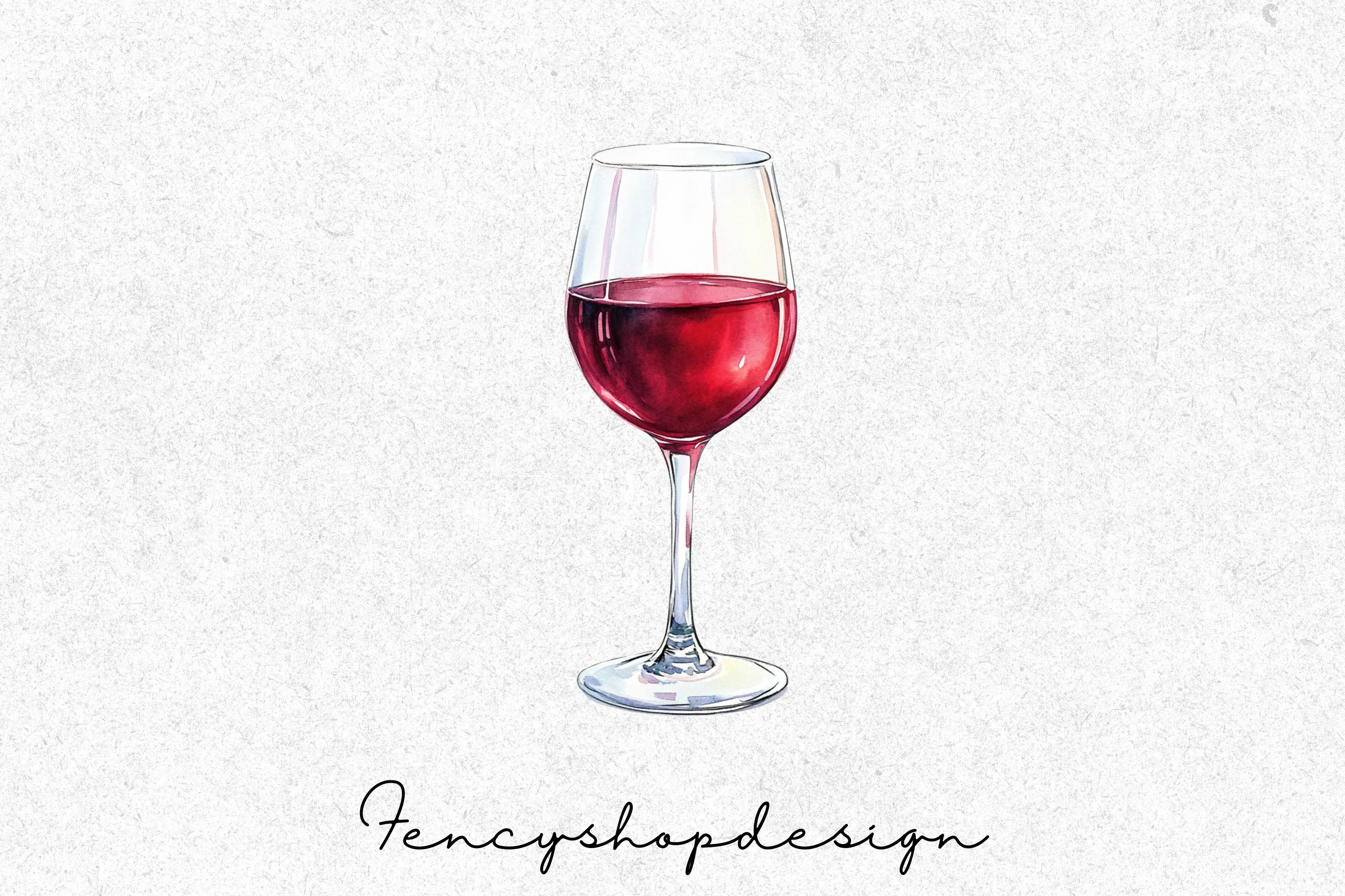 Wine Glasses Clipart Bundle - Image 8