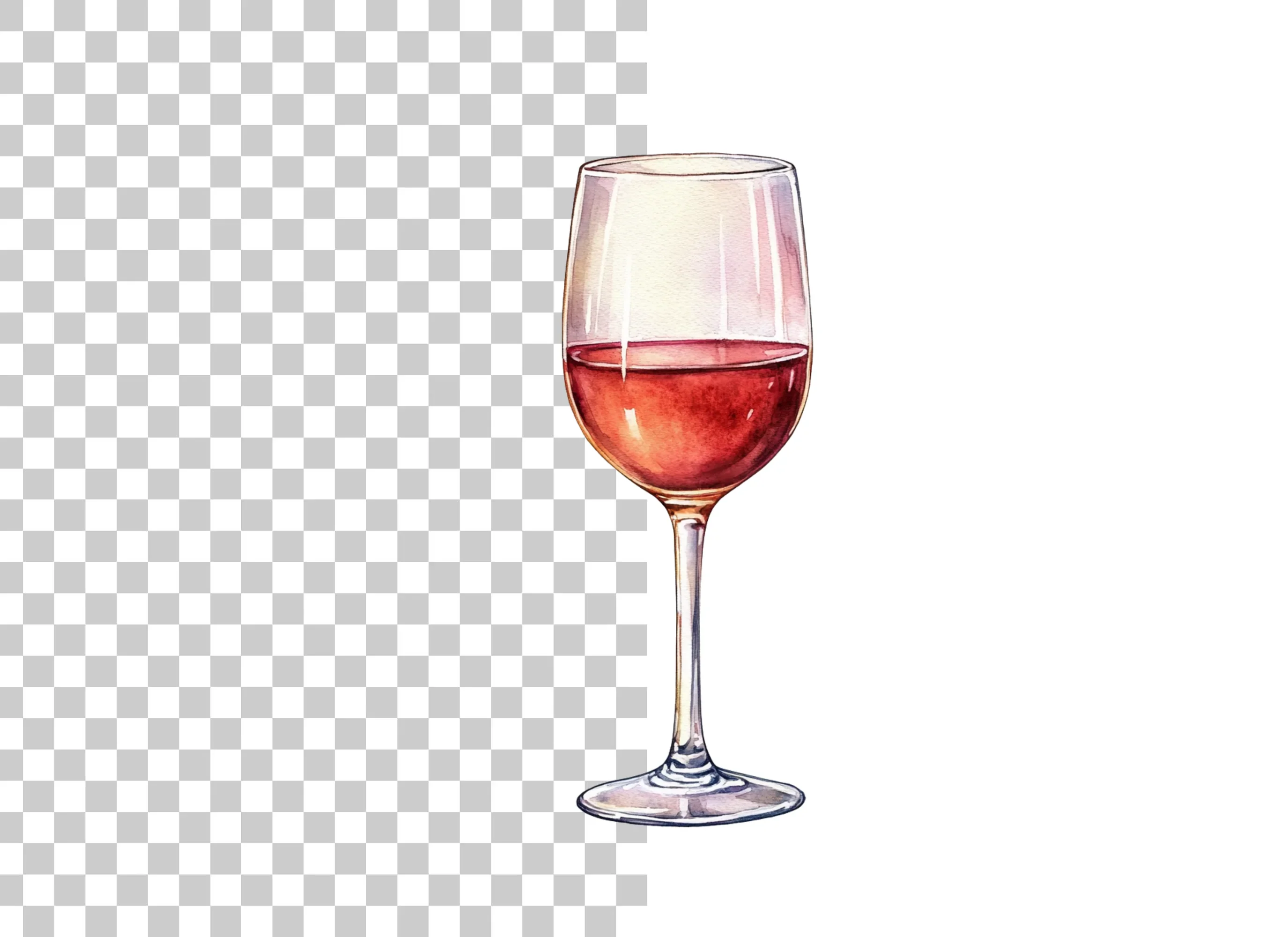 Wine Glasses Clipart Bundle - Image 6
