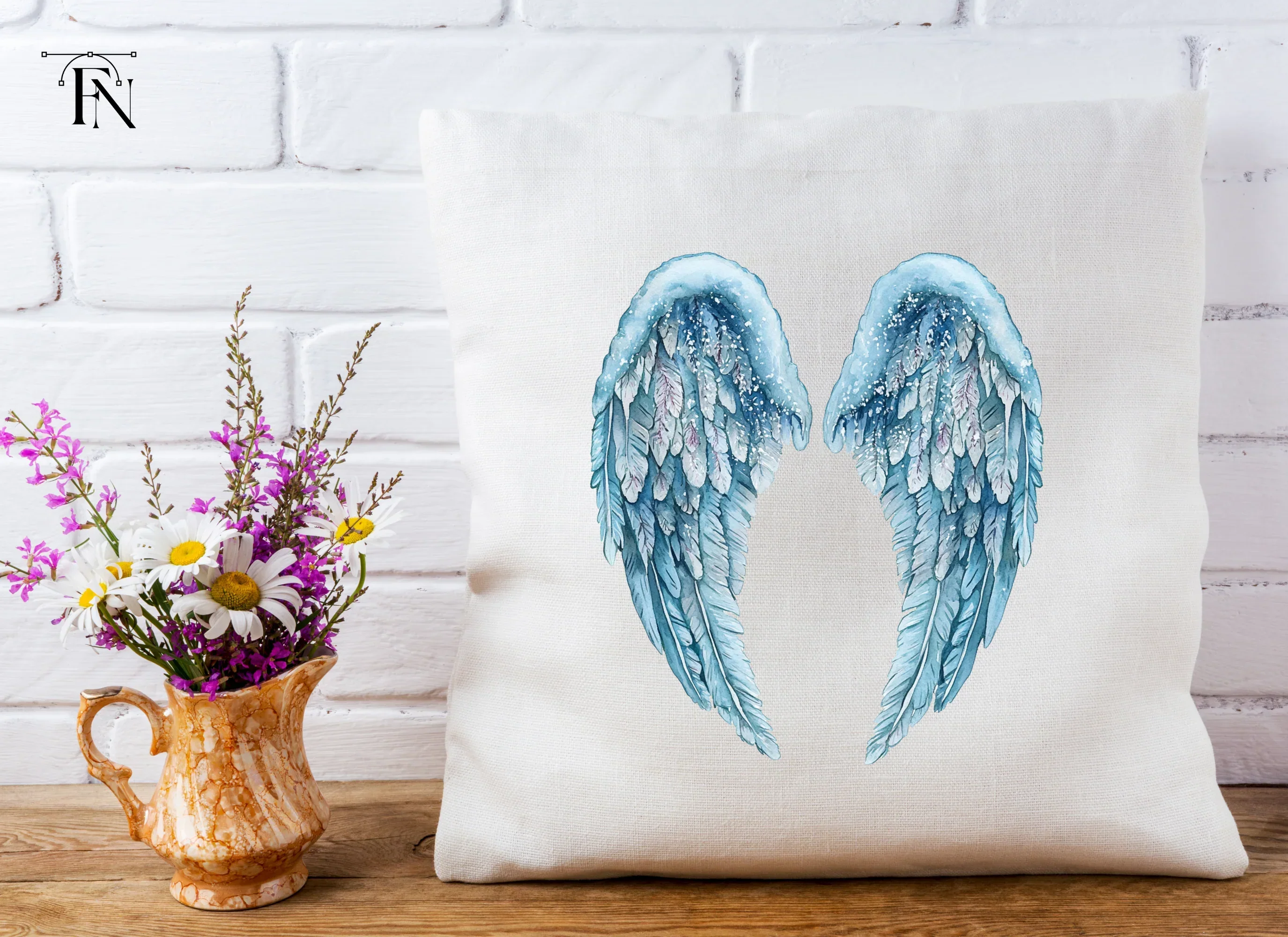 Winter Angel Wings Clipart Bundle - Image 5